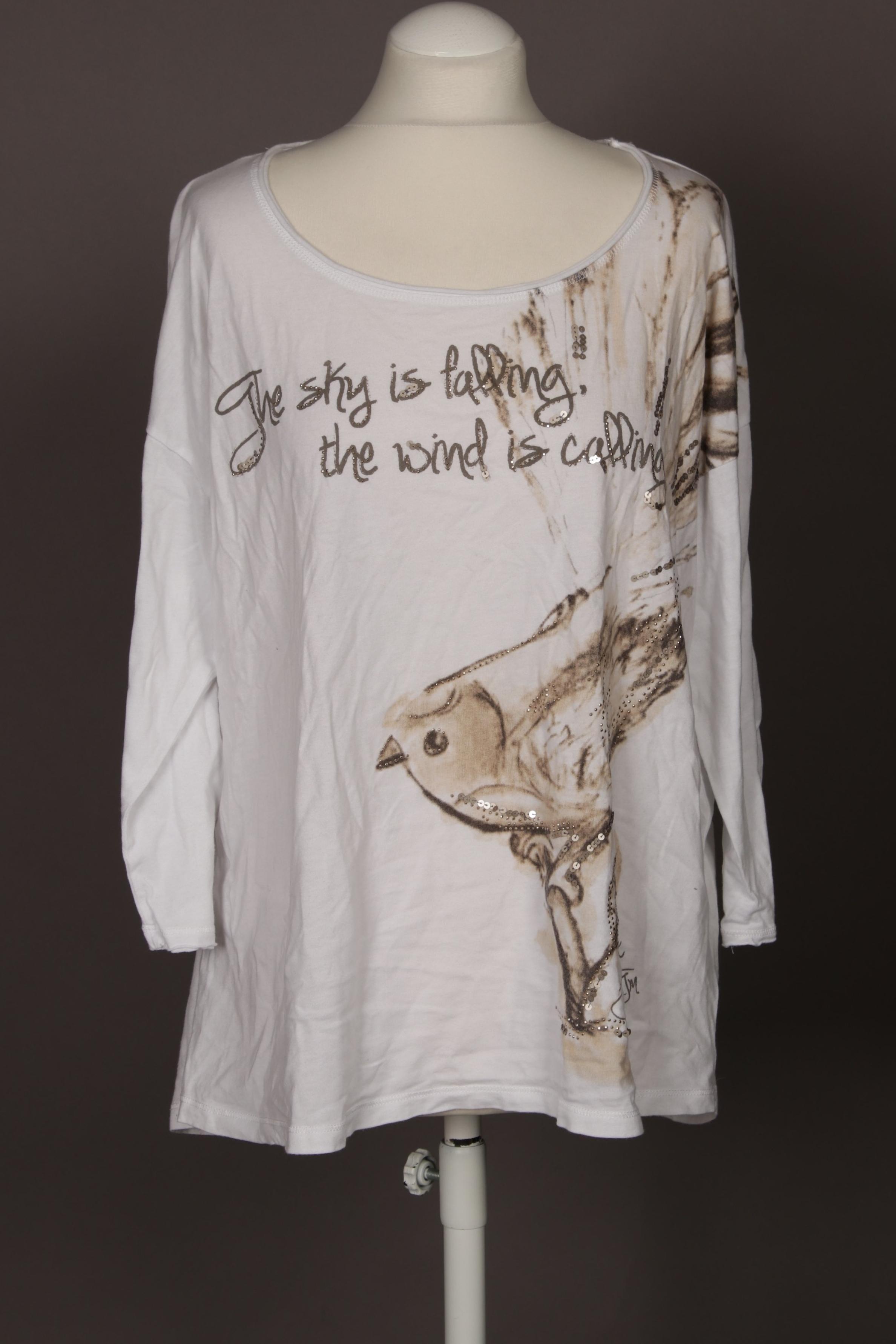 

Soccx Damen Langarmshirt, weiß, Gr.