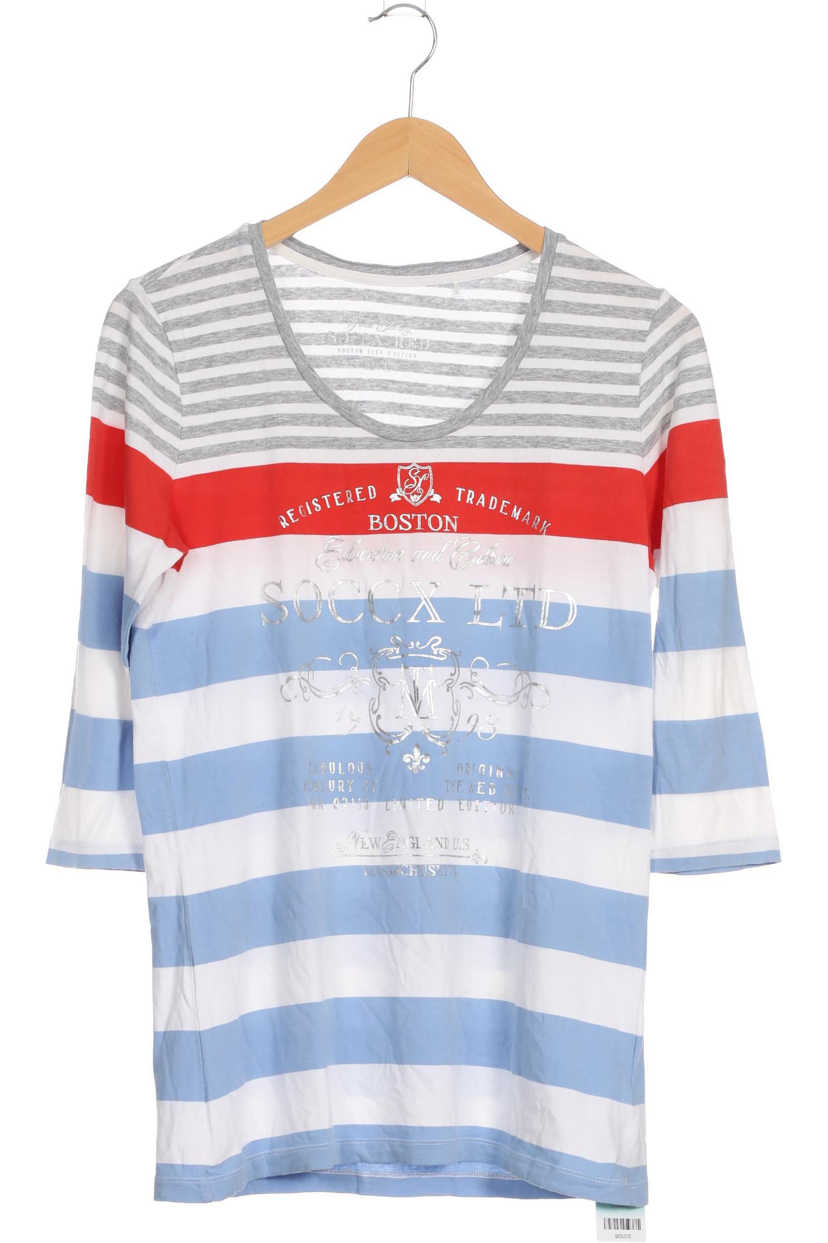 

Soccx Damen Langarmshirt, grau, Gr.