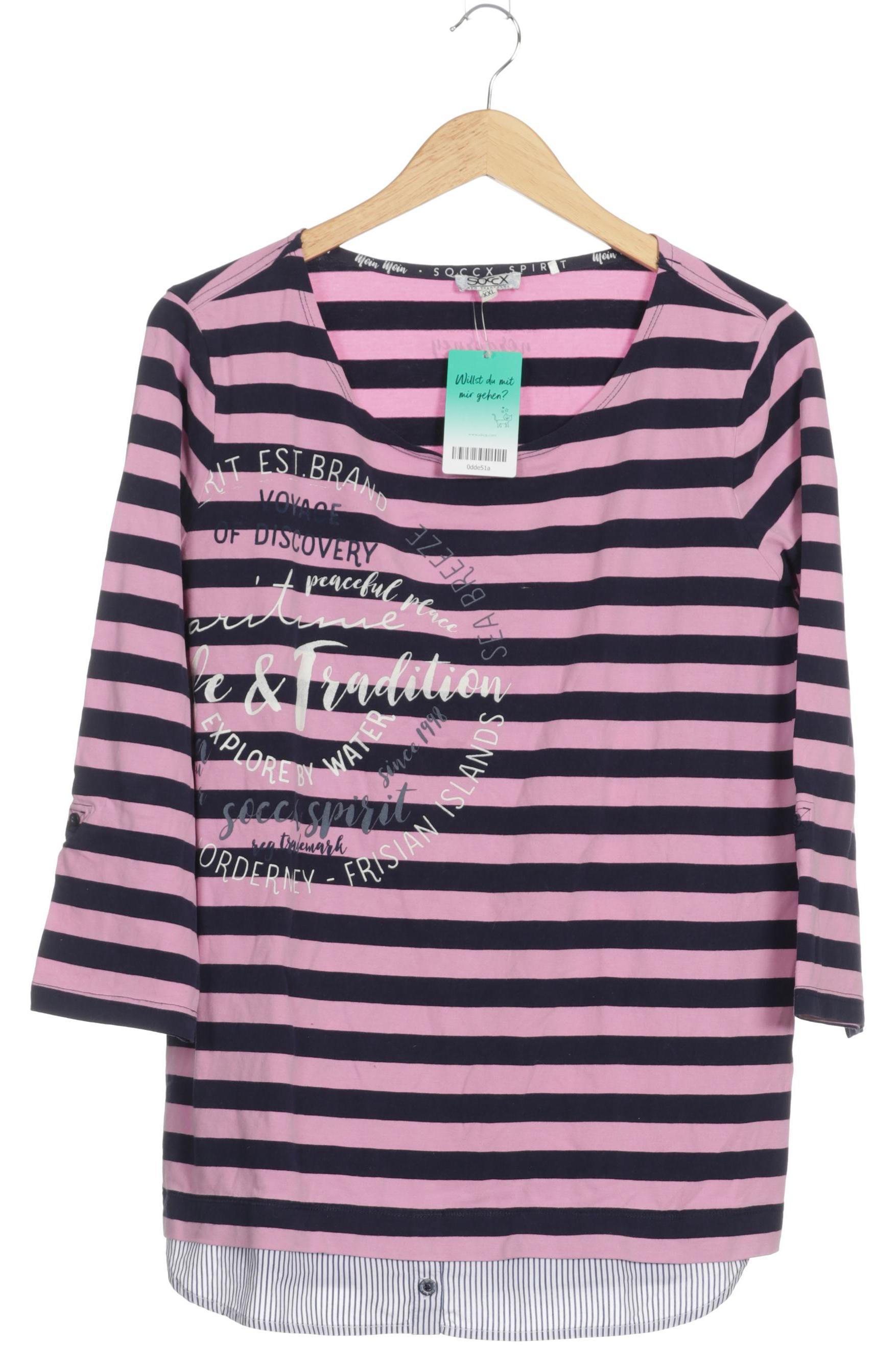 

Soccx Damen Langarmshirt, pink, Gr.