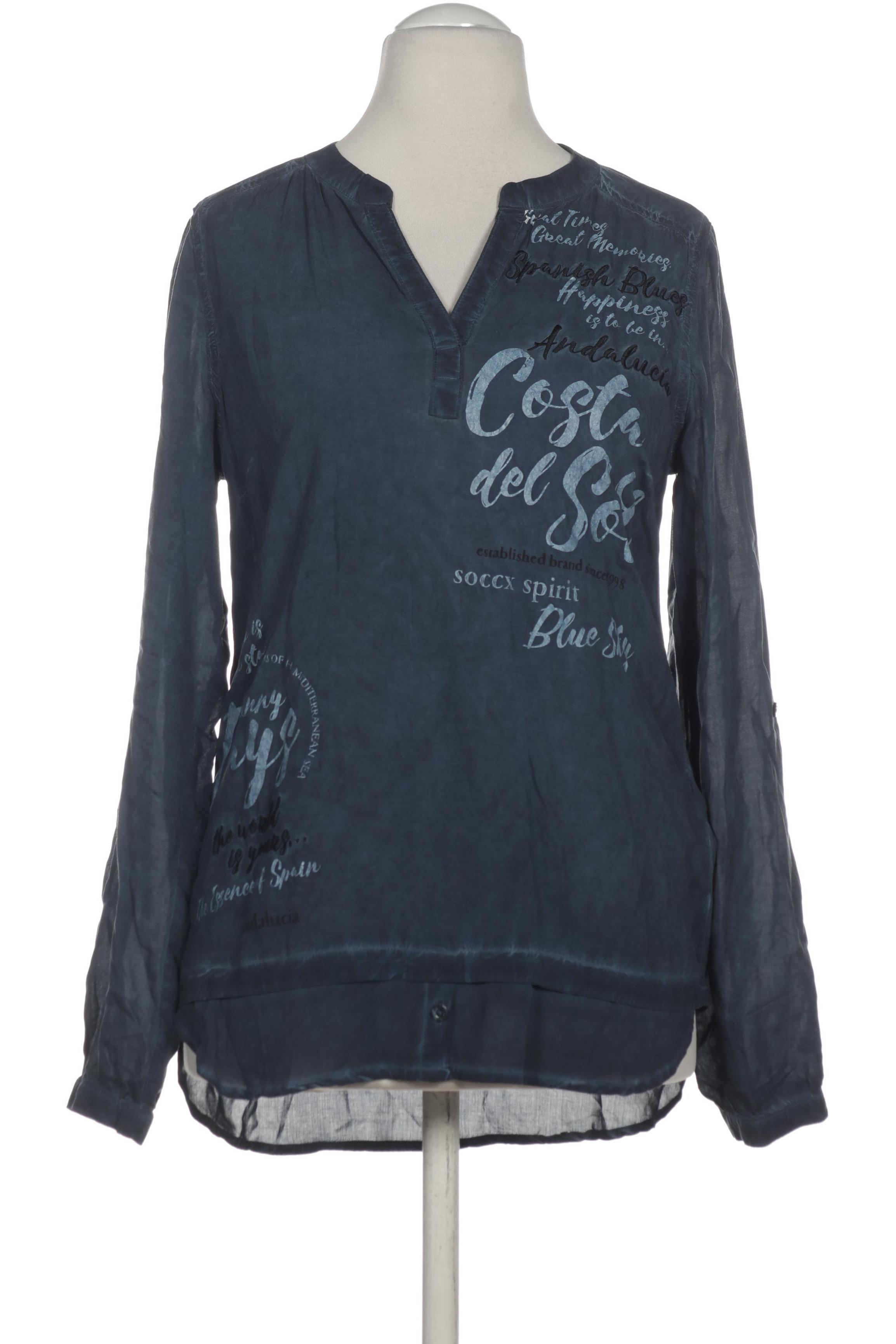 

Soccx Damen Bluse, blau, Gr. 36