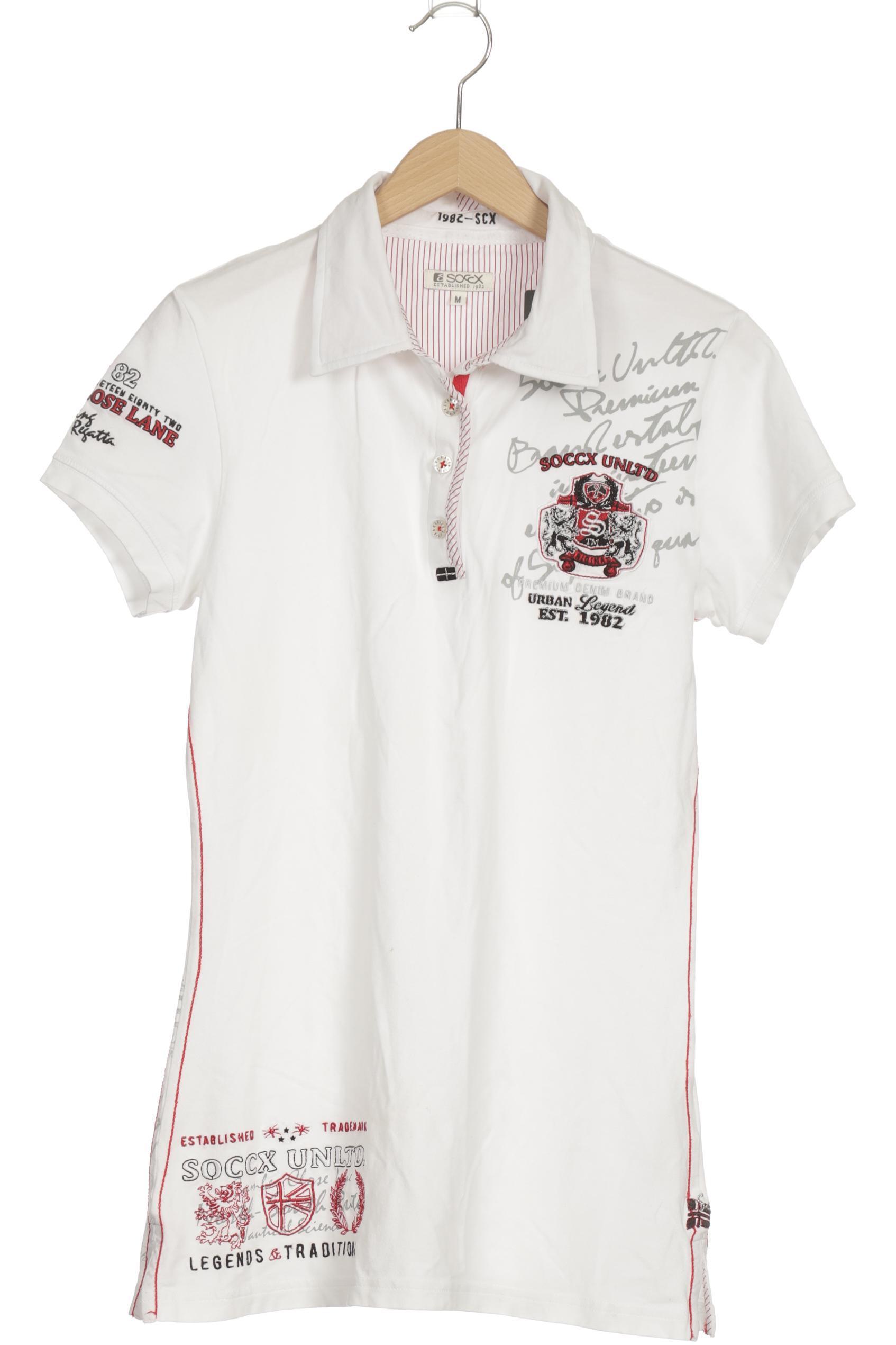 

Soccx Damen Poloshirt, weiß, Gr.