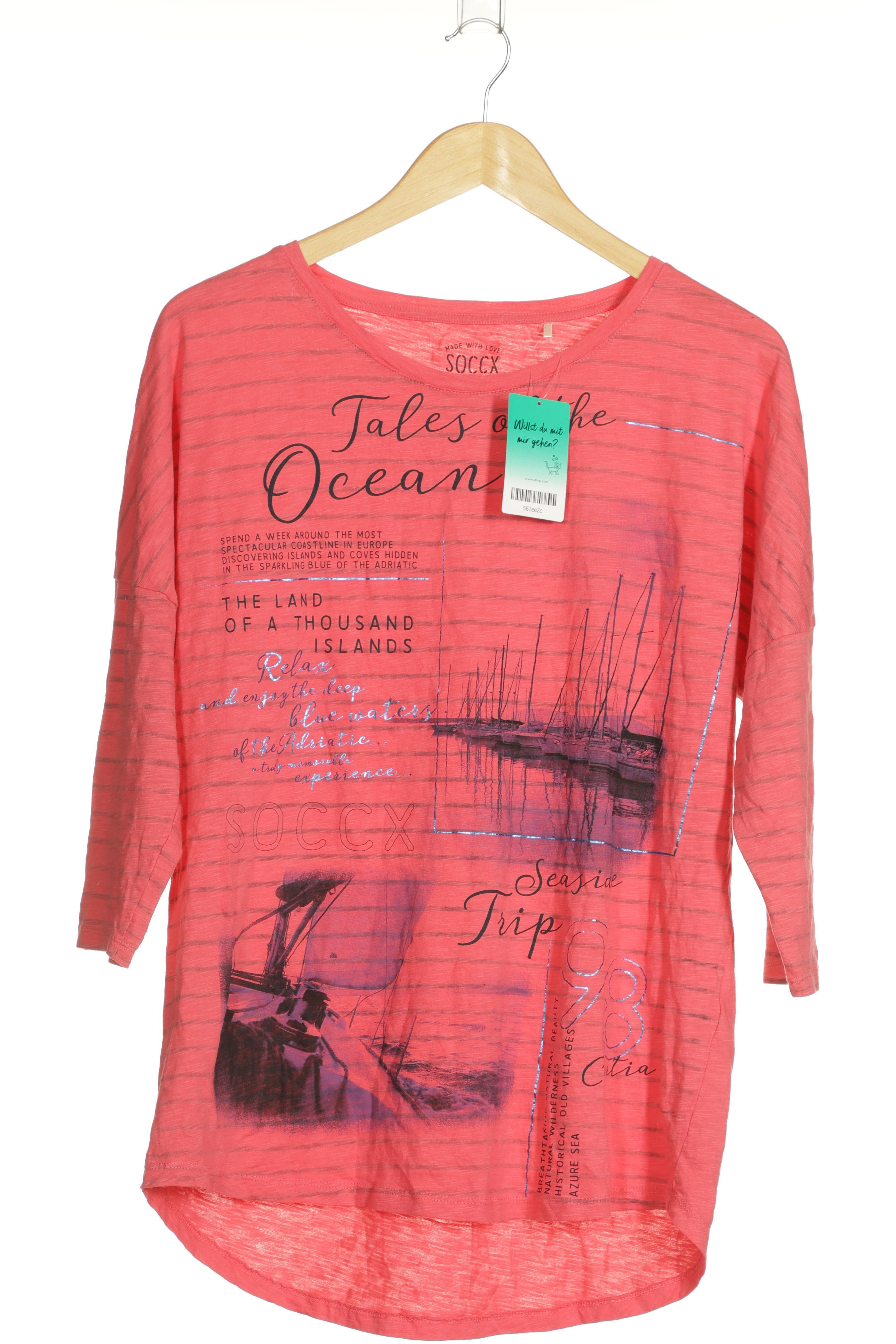 

Soccx Damen Langarmshirt, pink, Gr.