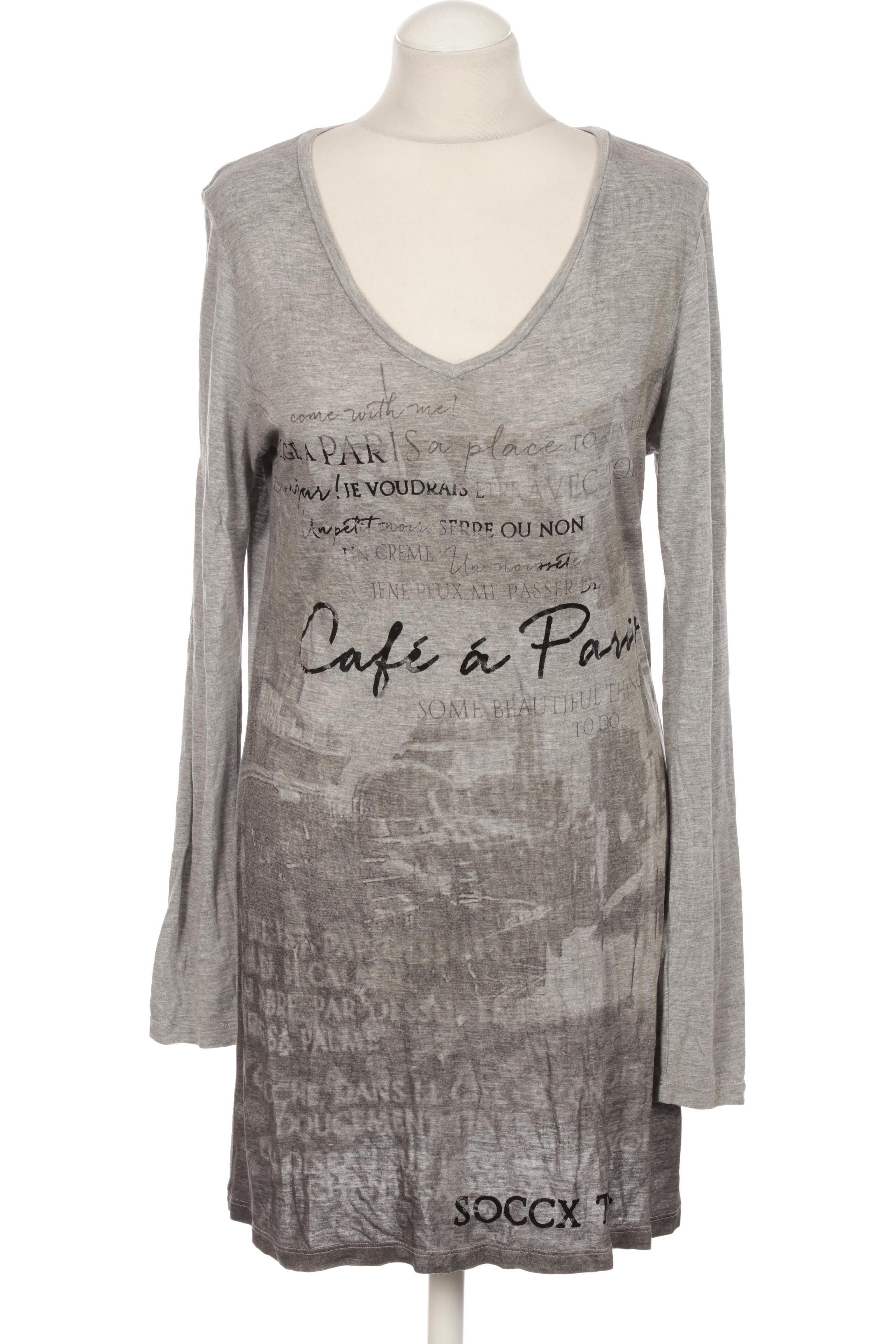 

Soccx Damen Langarmshirt, grau, Gr. 42