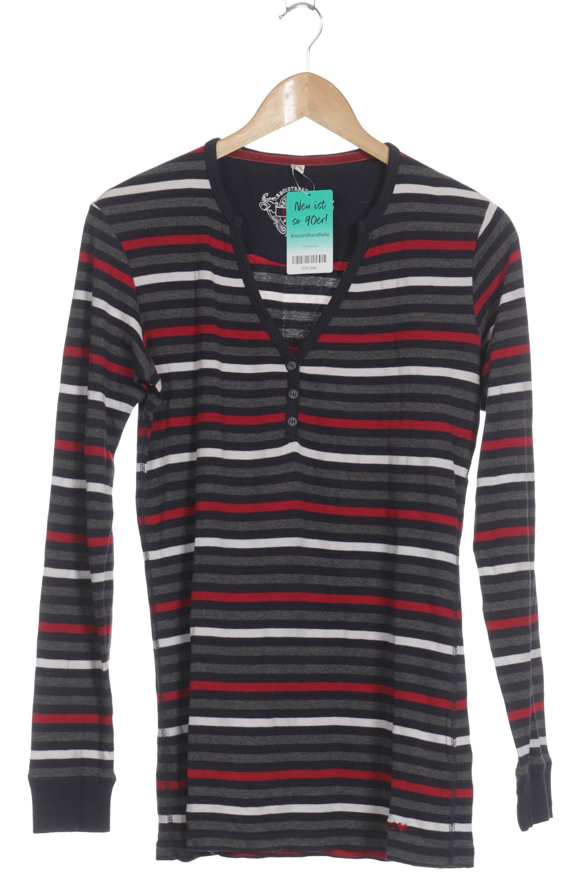 

Soccx Damen Langarmshirt, blau, Gr.