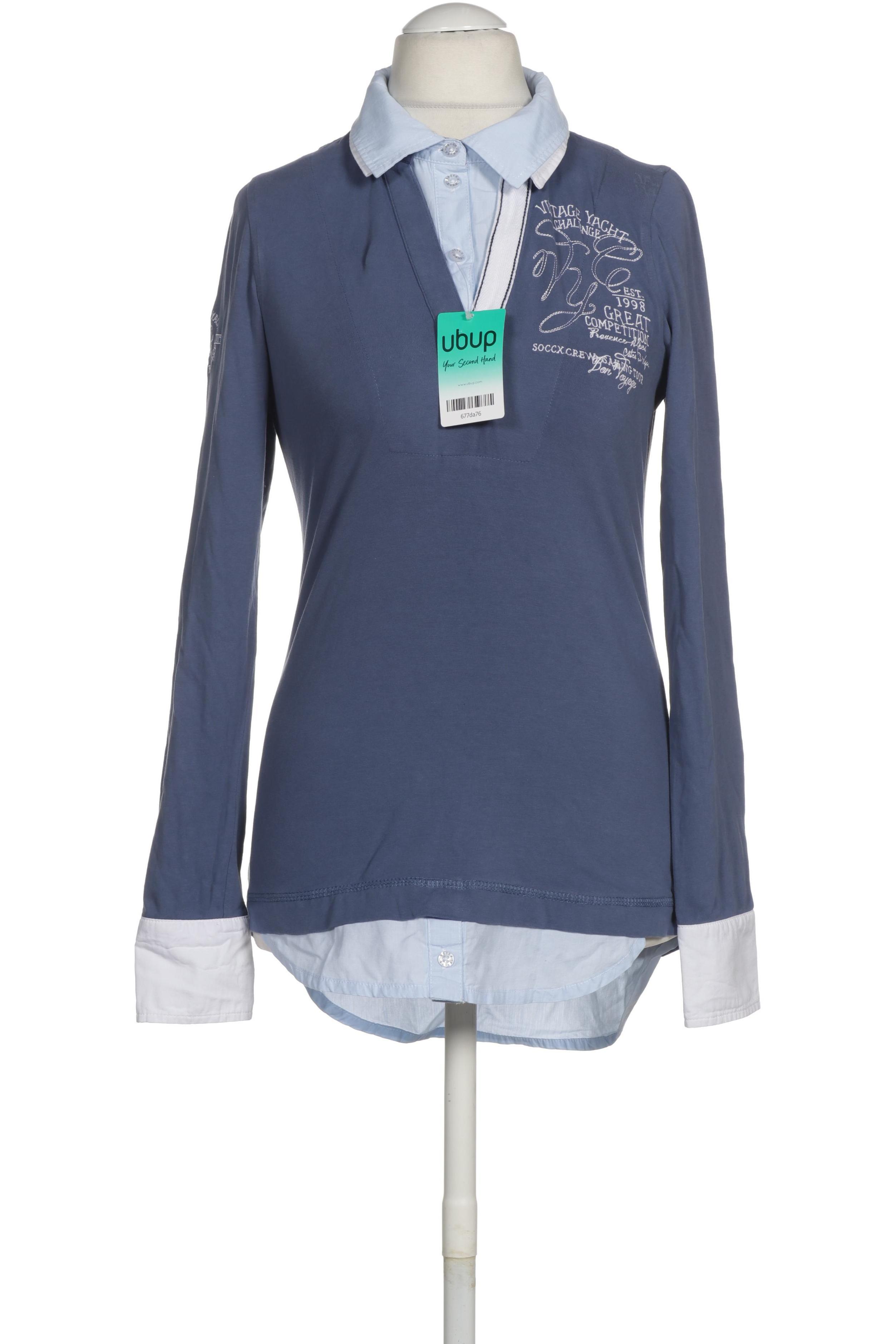 

Soccx Damen Langarmshirt, blau, Gr. 36