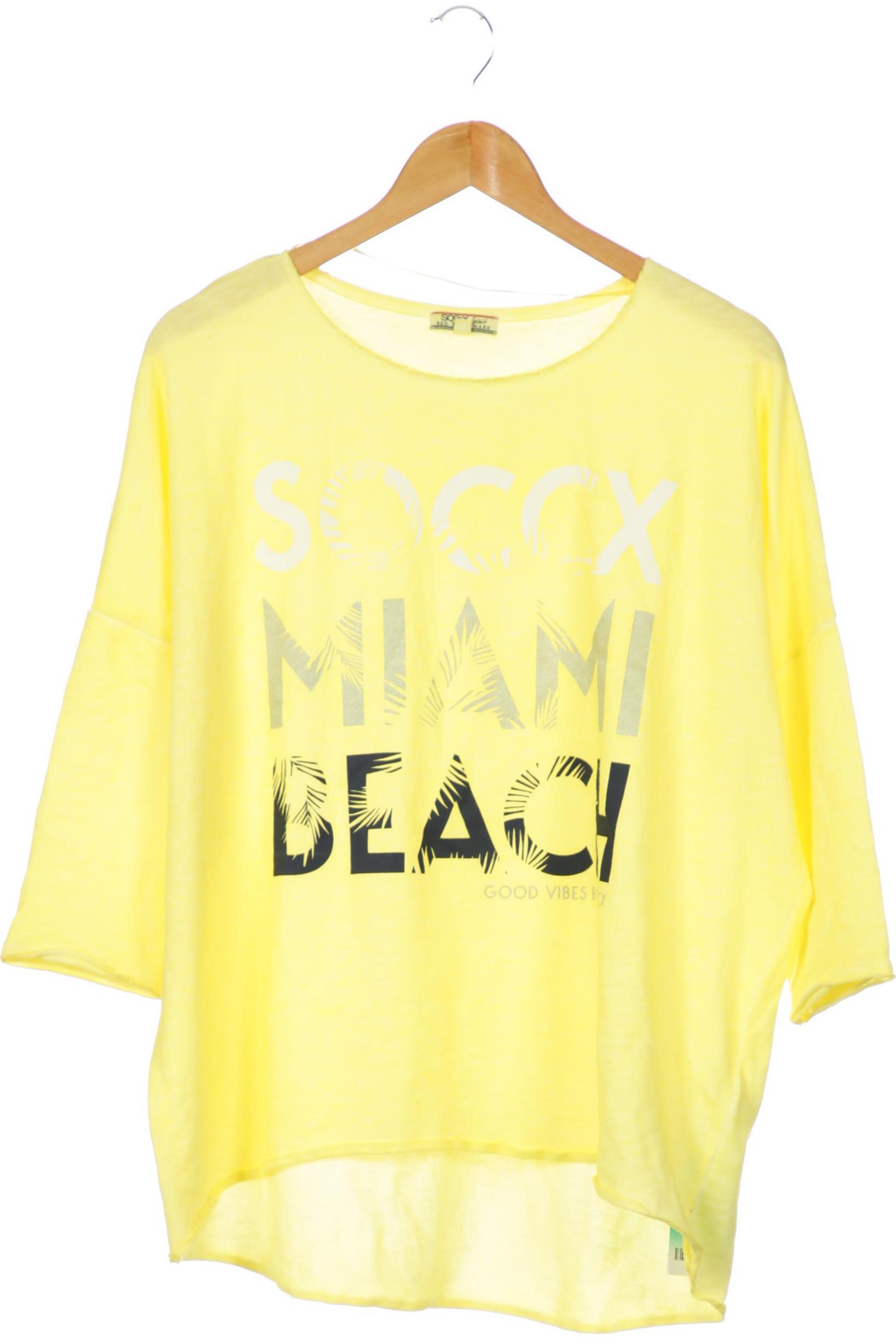 

Soccx Damen Langarmshirt, gelb, Gr. 40