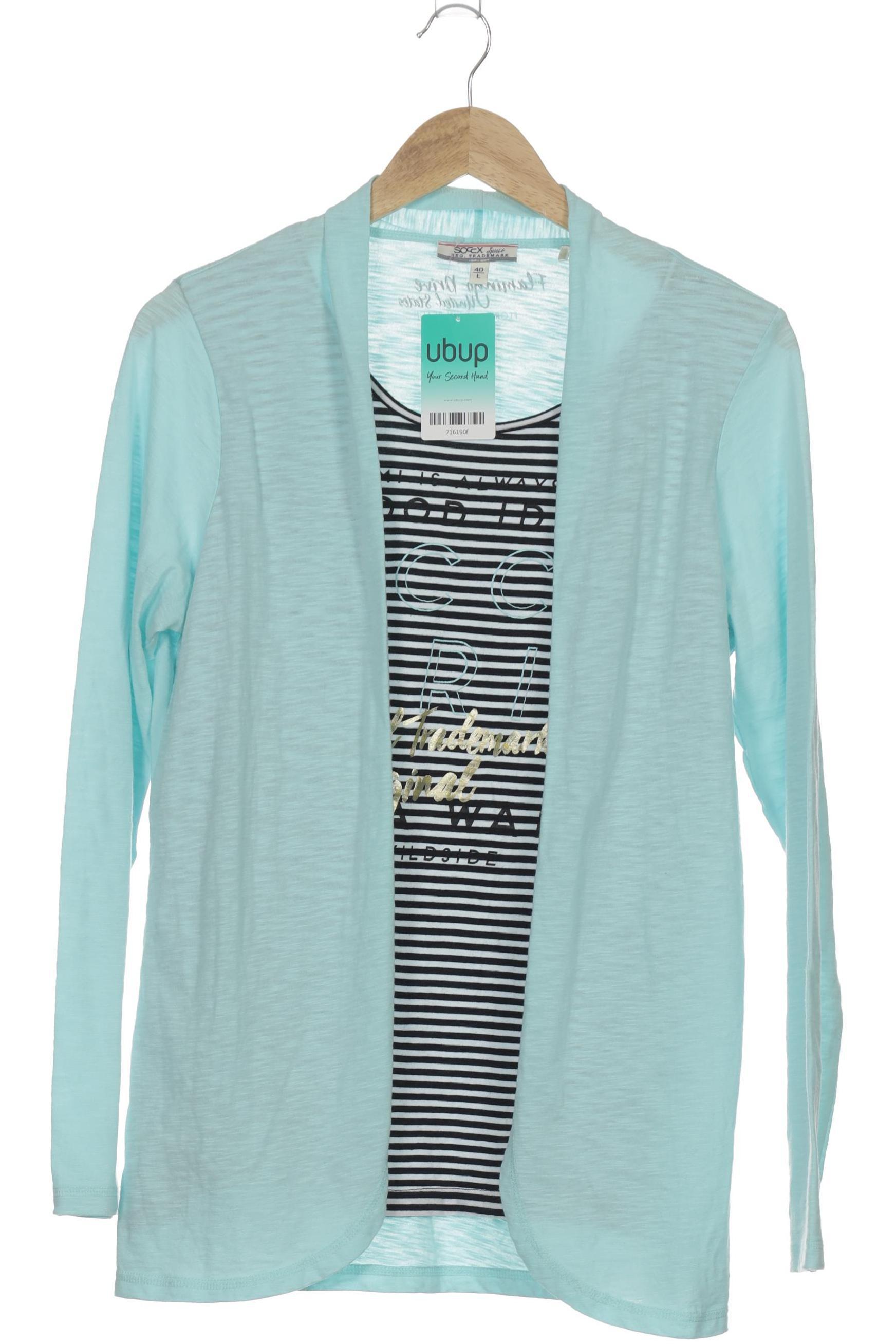 

Soccx Damen Langarmshirt, blau, Gr.