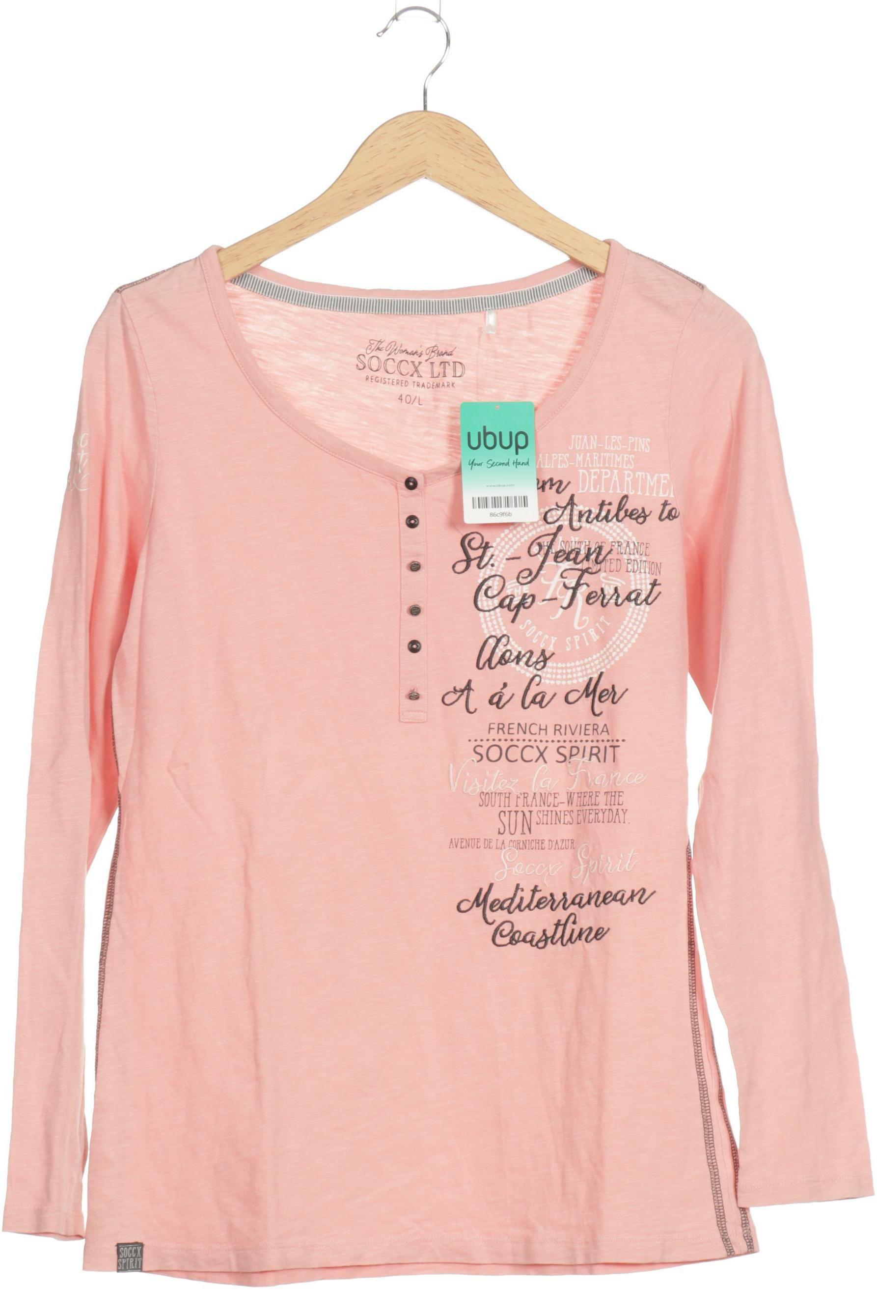 

Soccx Damen Langarmshirt, pink, Gr.