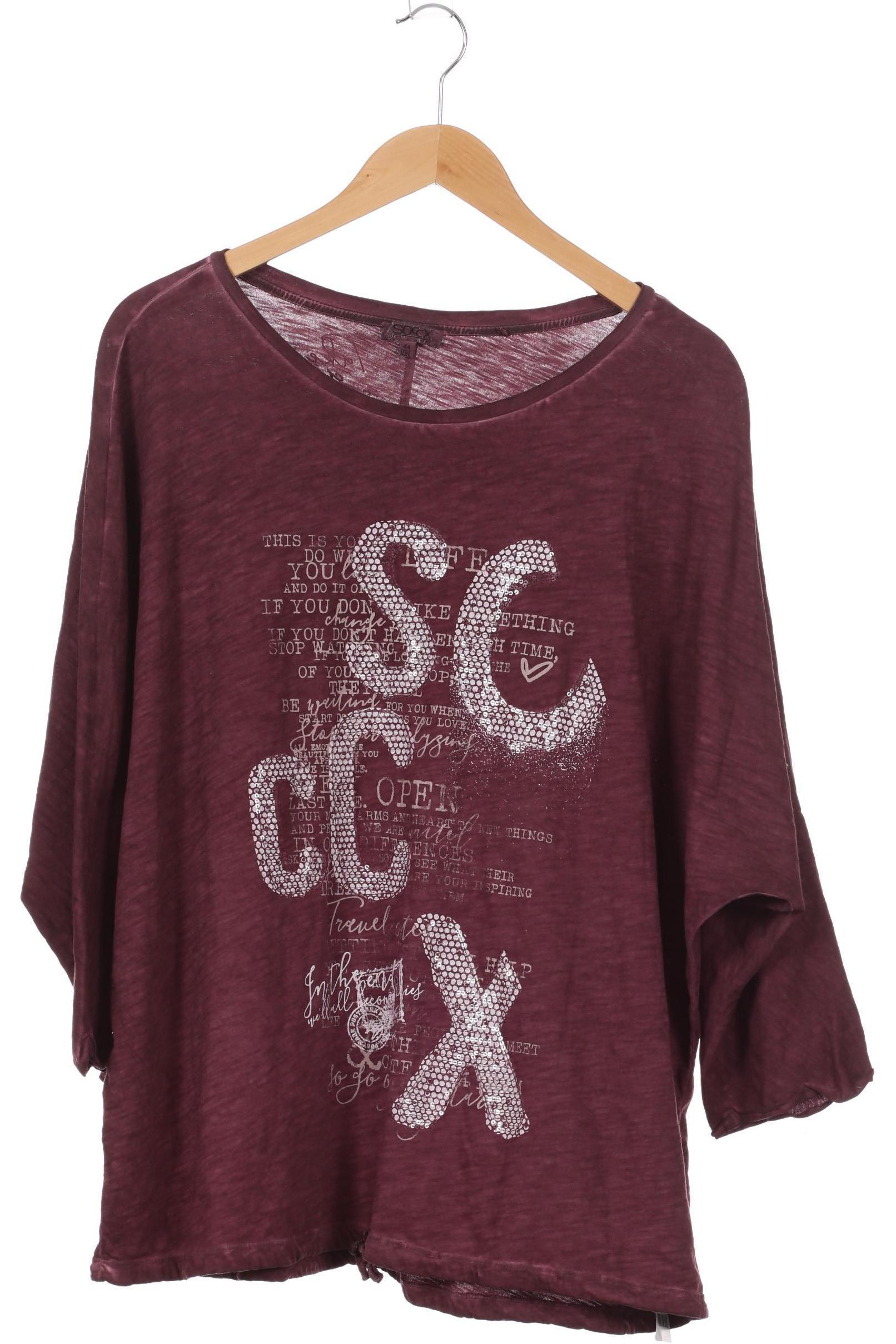 

Soccx Damen Langarmshirt, lila, Gr. 44