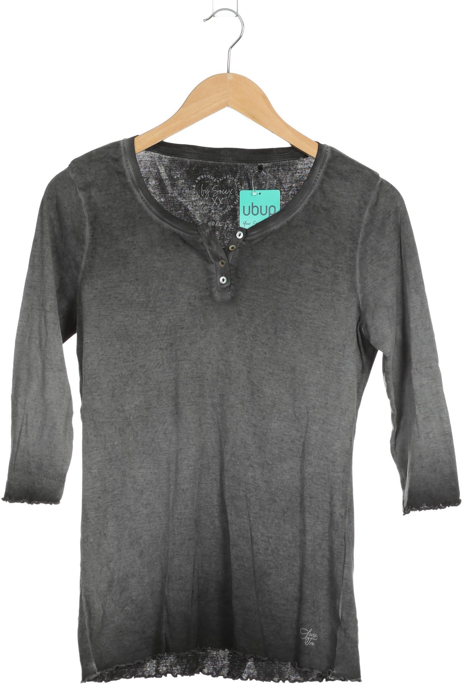 

Soccx Damen Langarmshirt, grau, Gr. 40