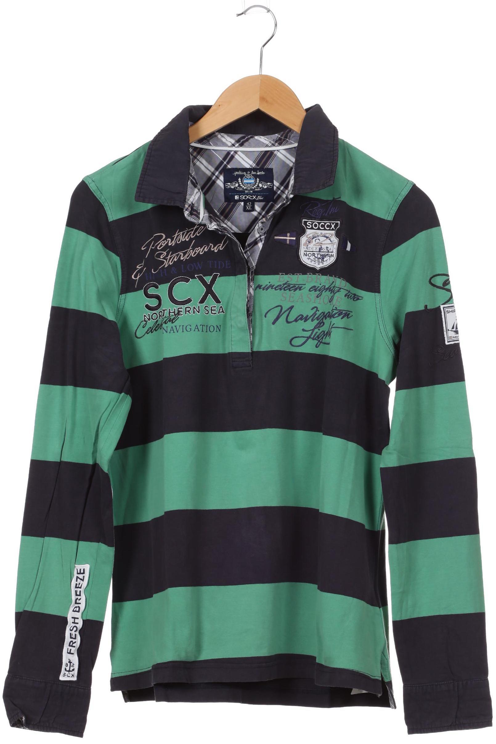 

Soccx Damen Langarmshirt, grün, Gr.