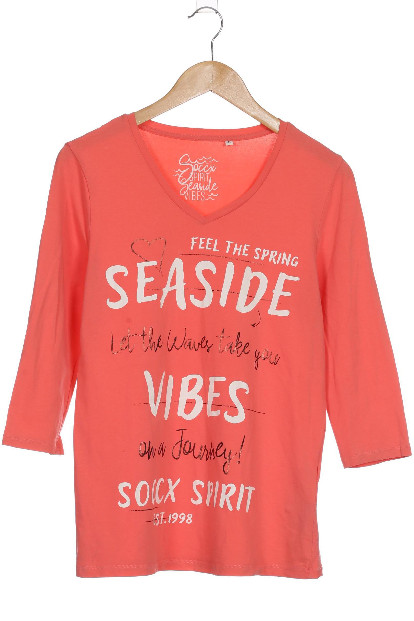 

Soccx Damen Langarmshirt, orange, Gr.