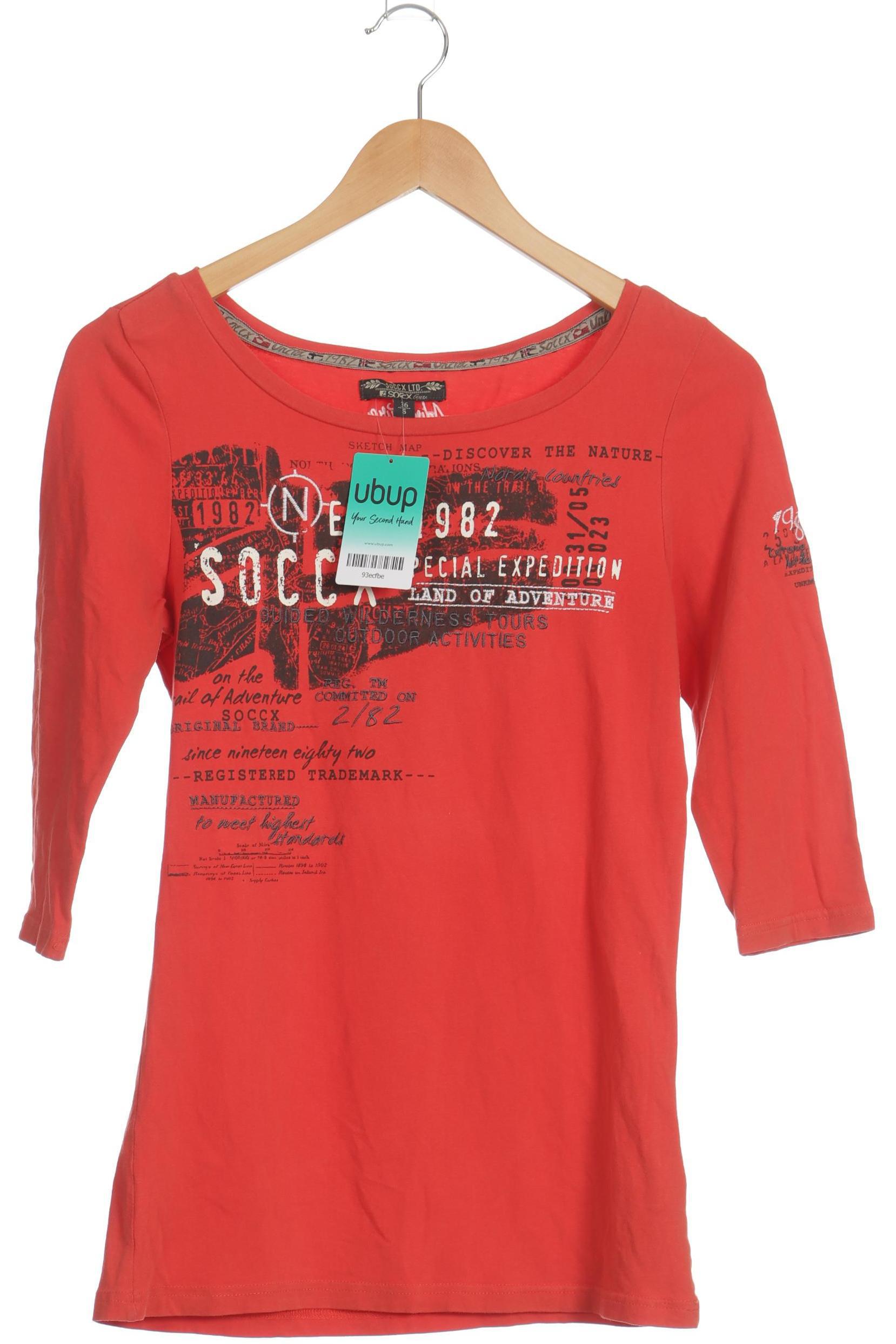 

Soccx Damen Langarmshirt, rot, Gr. 36