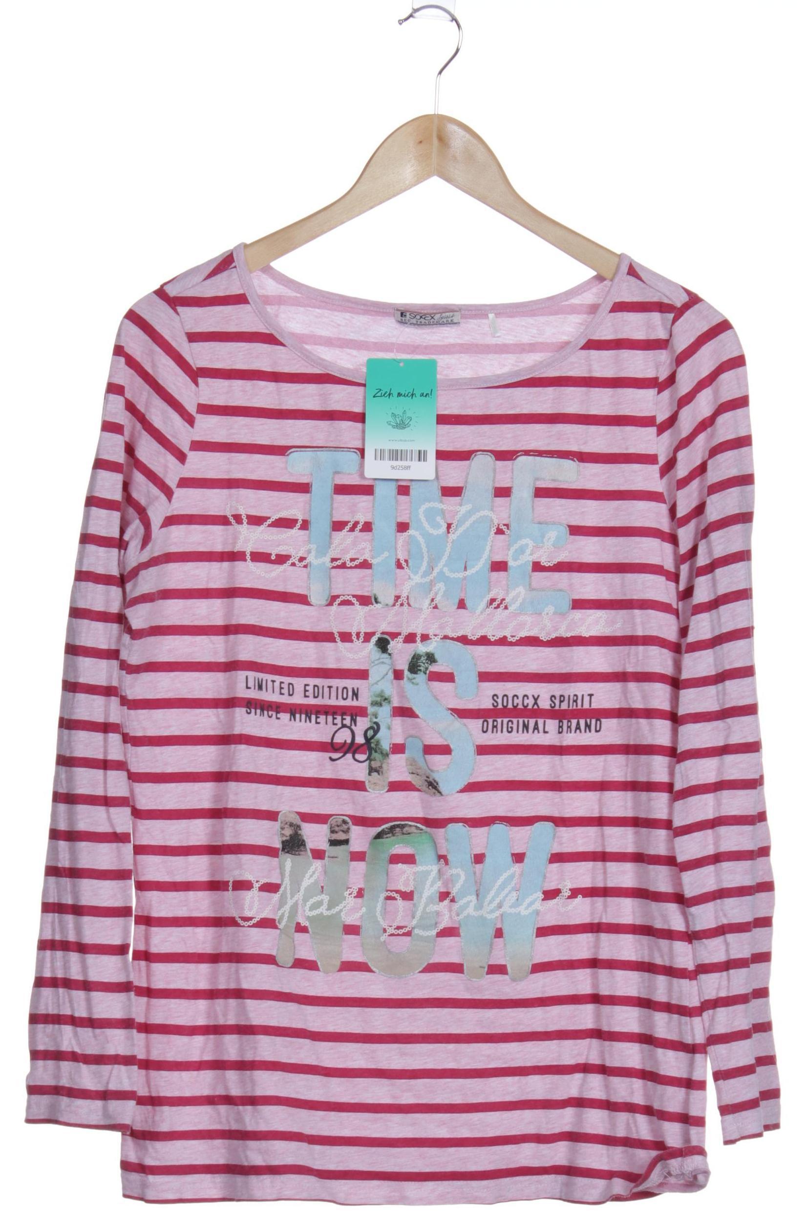 

Soccx Damen Langarmshirt, pink, Gr.