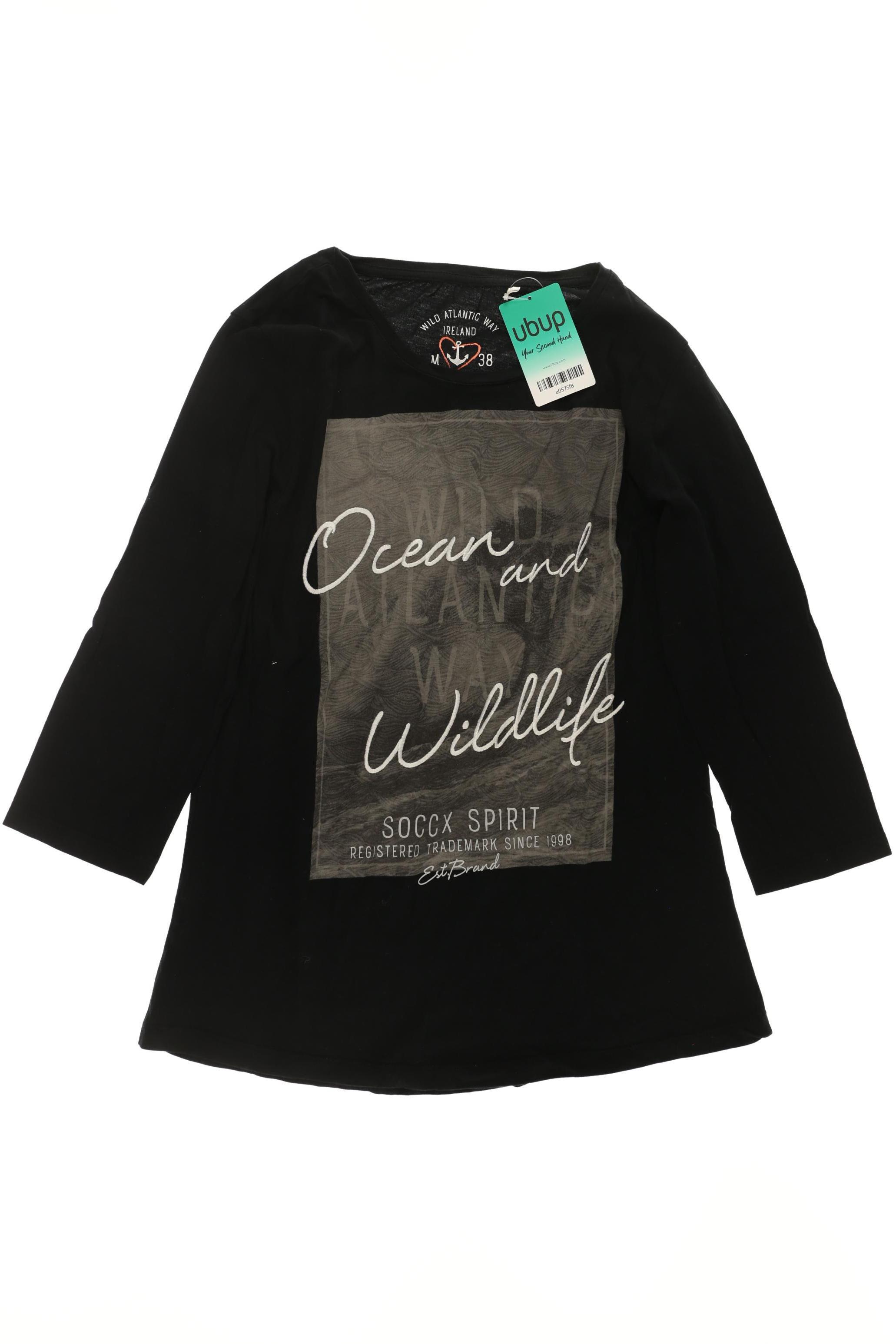 

Soccx Damen Langarmshirt, schwarz, Gr.