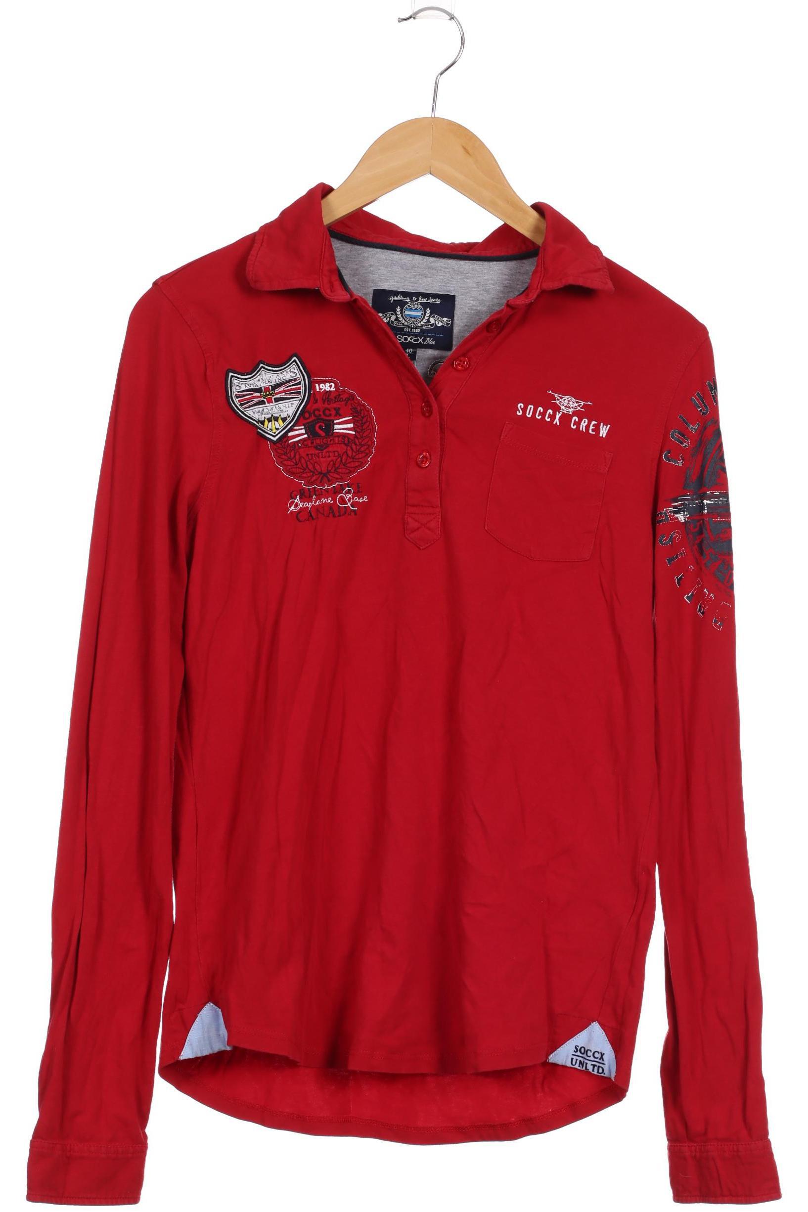 

Soccx Damen Langarmshirt, rot, Gr. 40