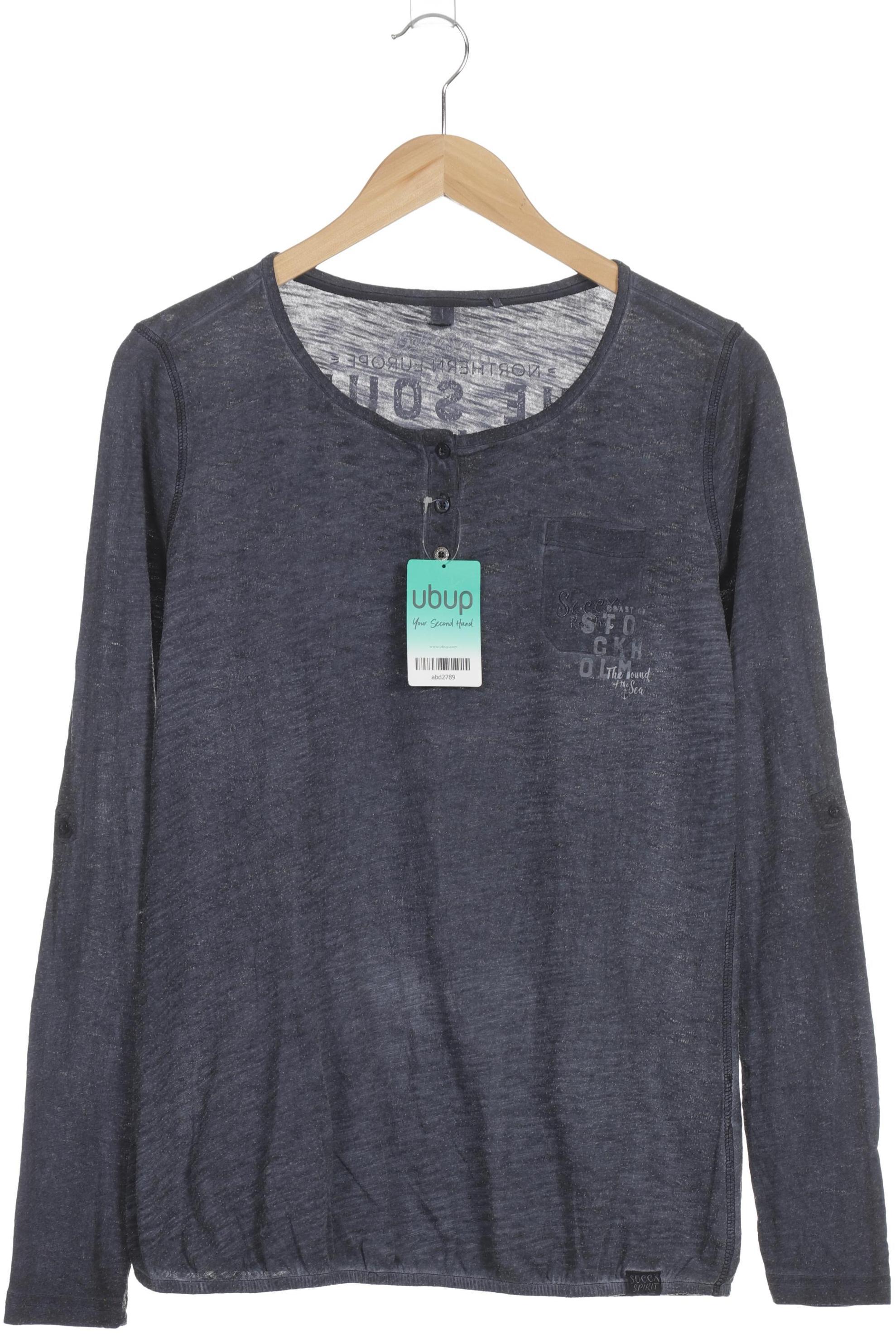 

Soccx Damen Langarmshirt, blau, Gr. 38