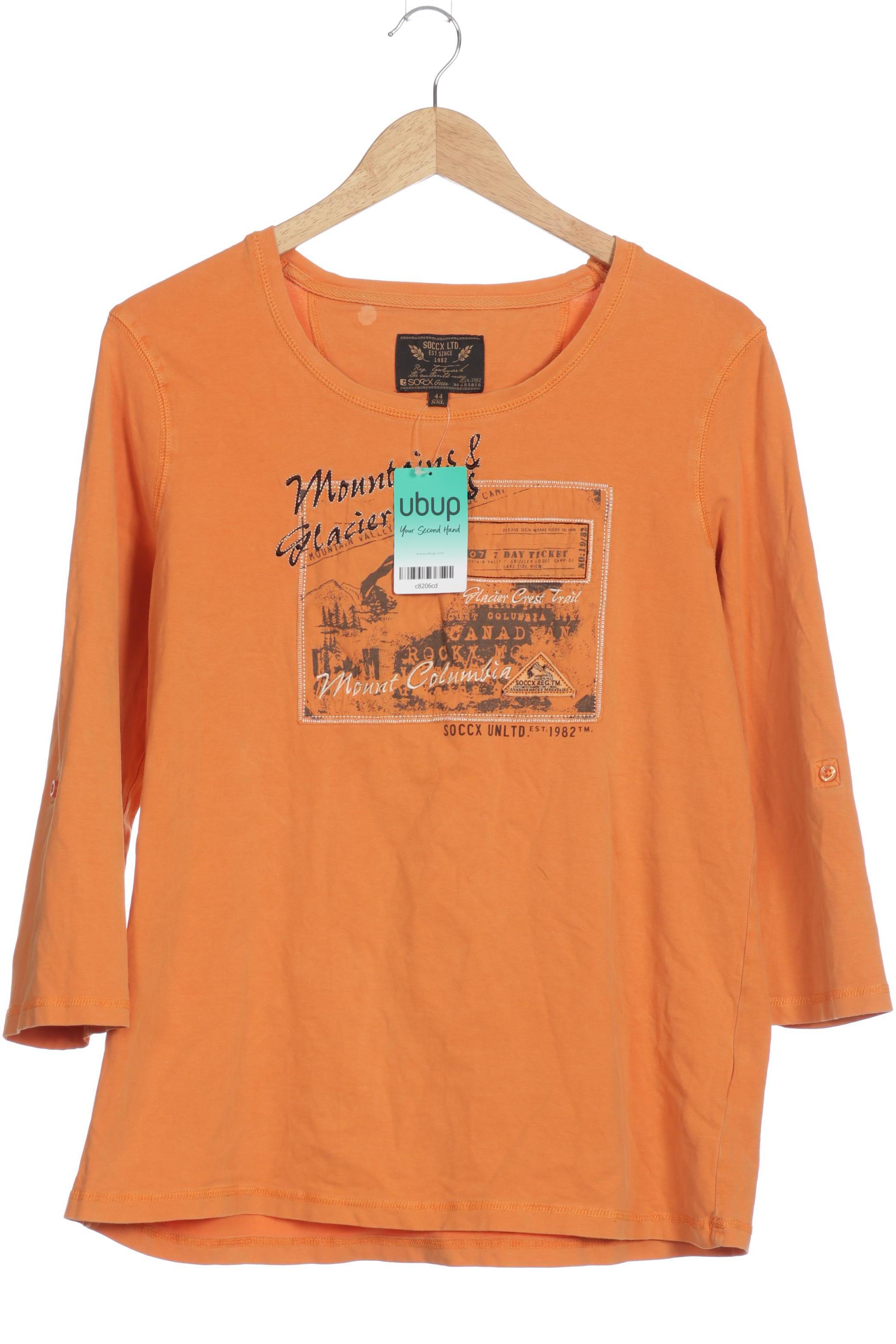 

Soccx Damen Langarmshirt, orange, Gr. 44
