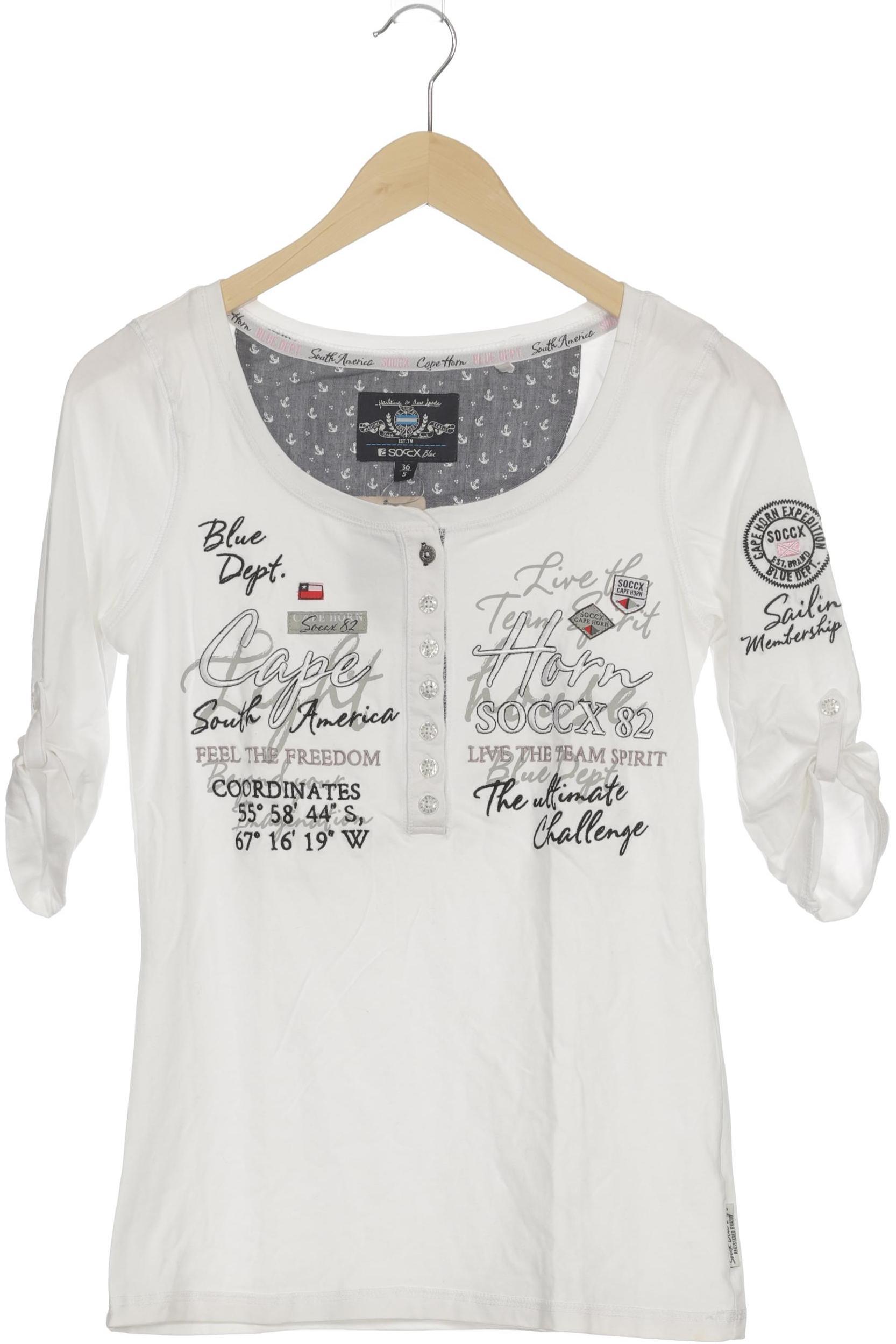 

Soccx Damen T-Shirt, weiß, Gr.