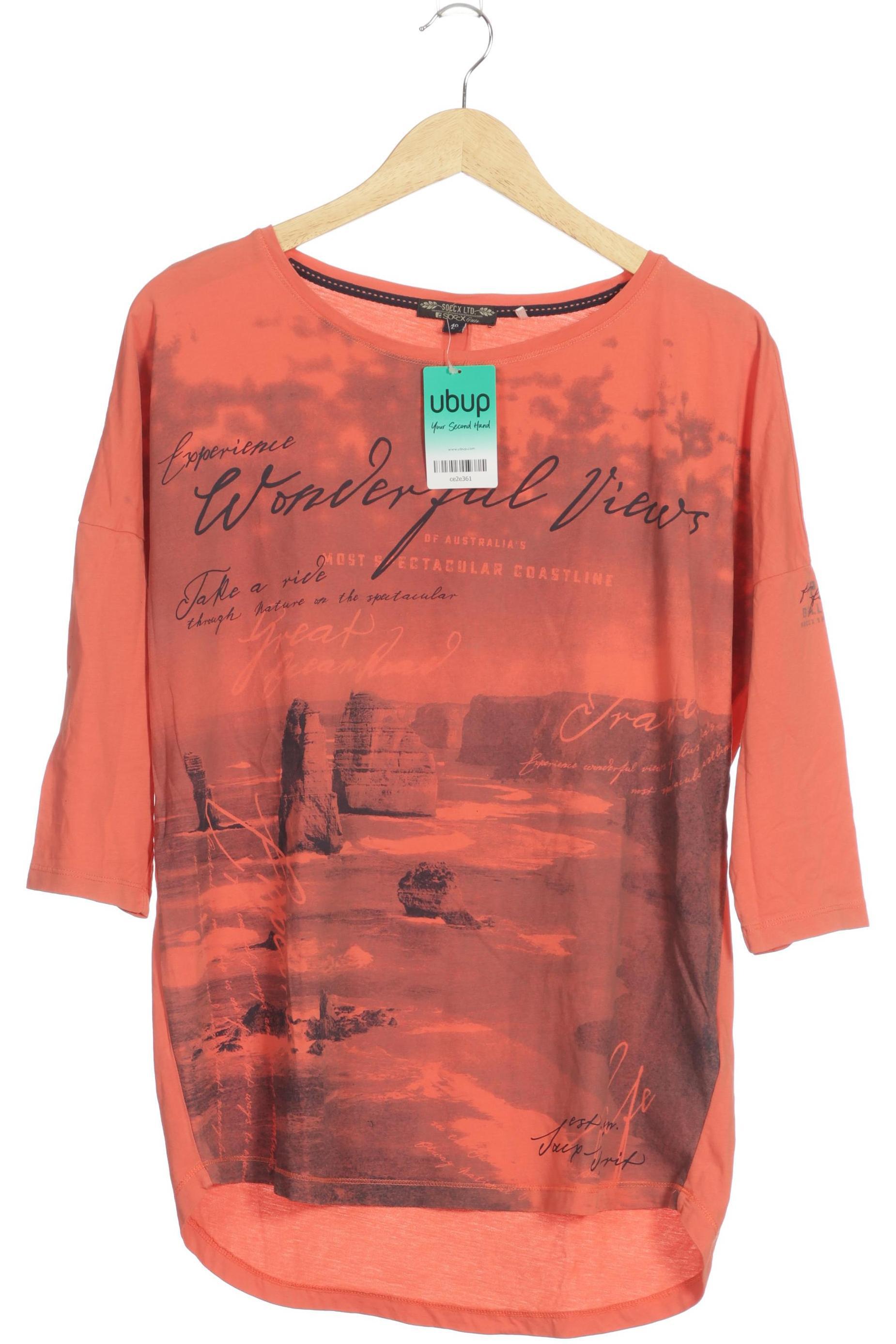 

Soccx Damen Langarmshirt, orange, Gr.