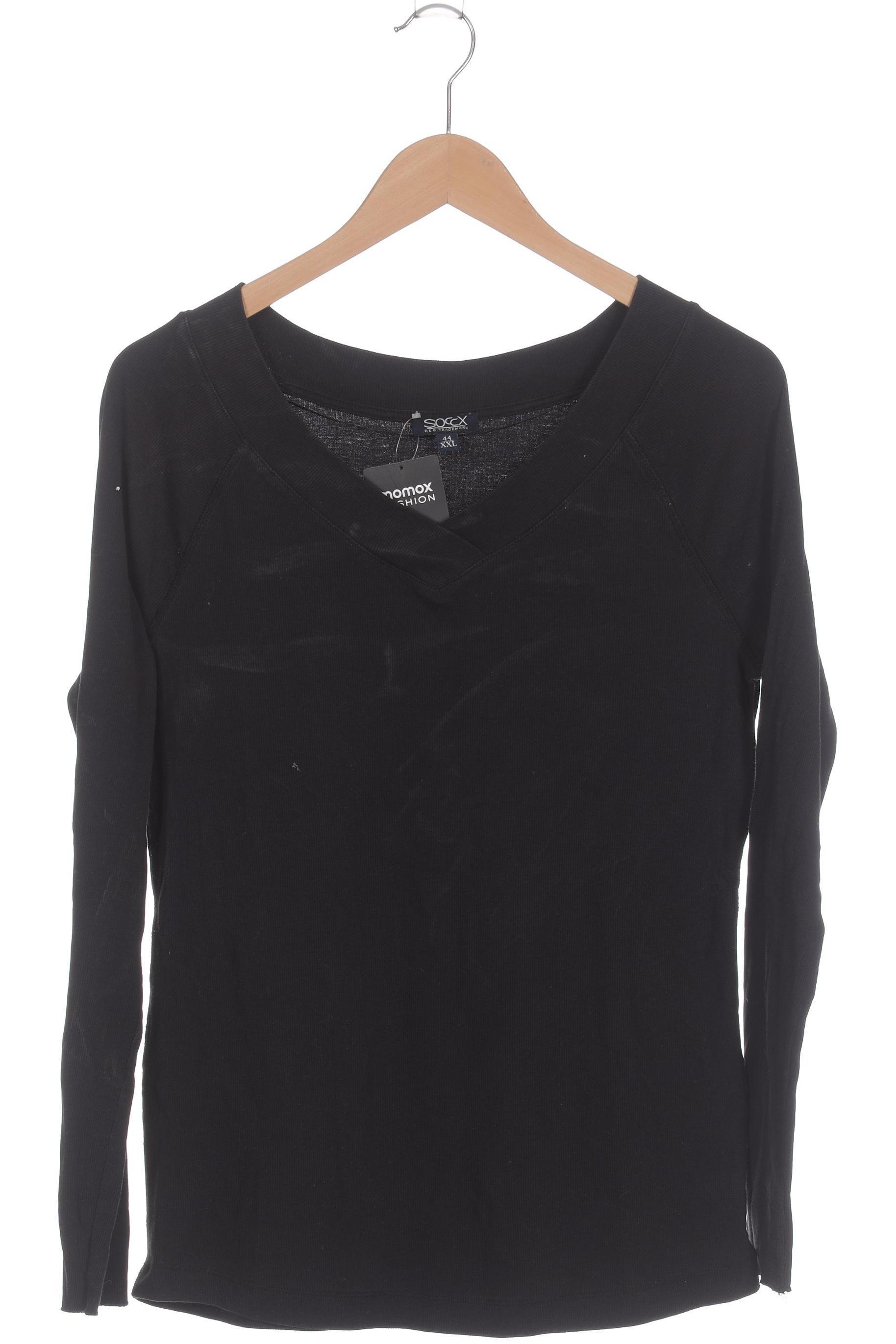 

Soccx Damen Langarmshirt, schwarz, Gr. 44