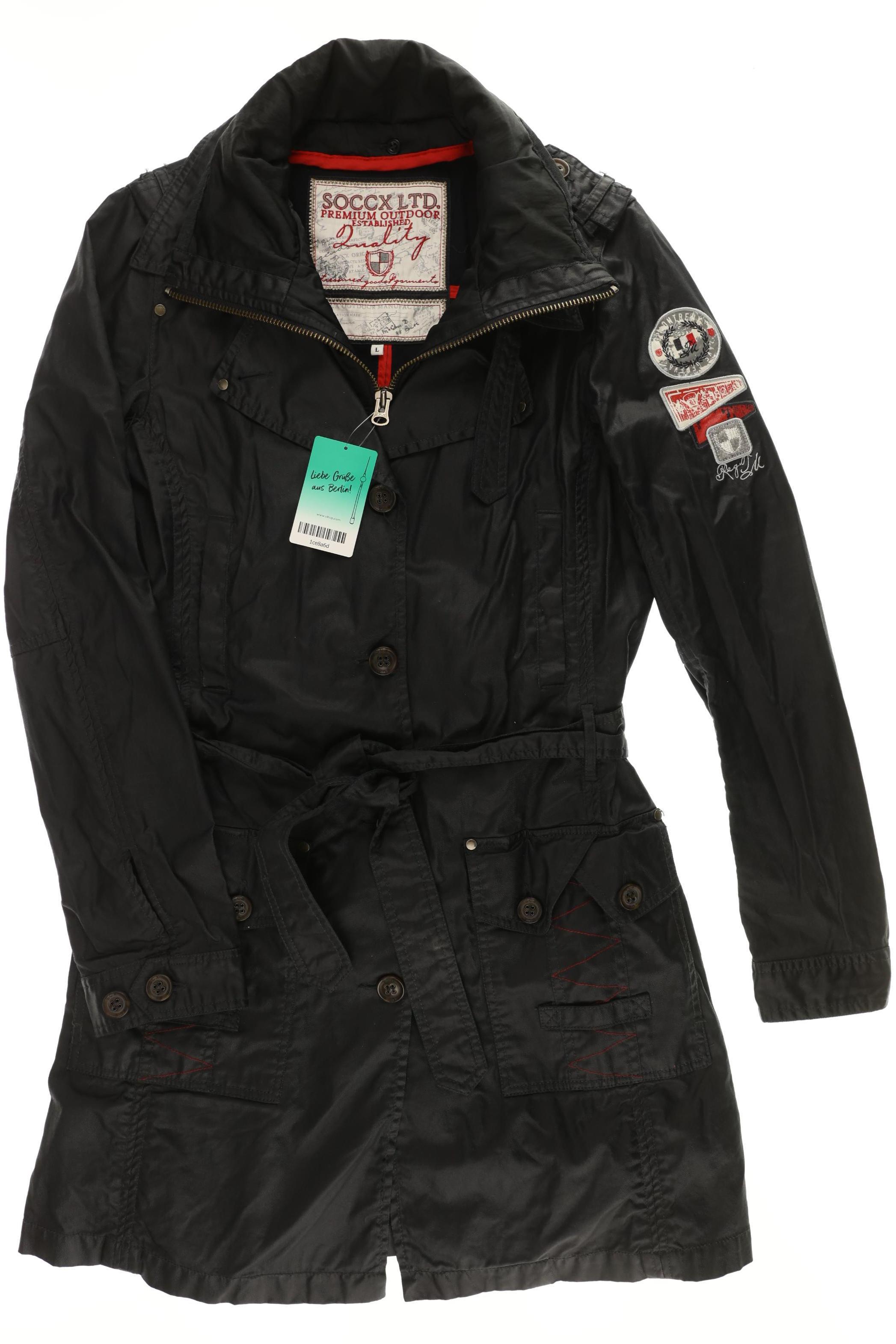 

Soccx Damen Mantel, schwarz, Gr.