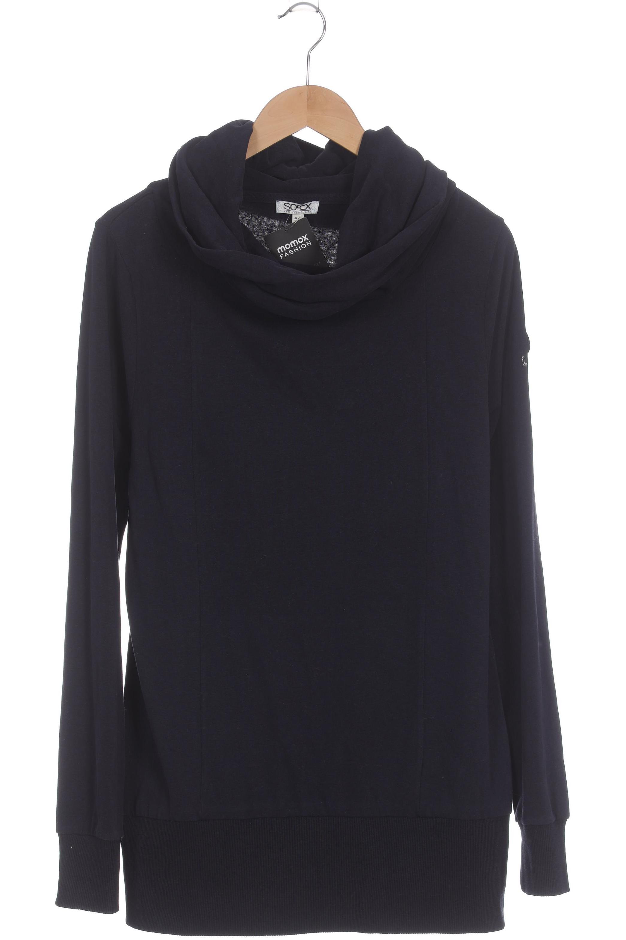 

Soccx Damen Kapuzenpullover, blau, Gr.