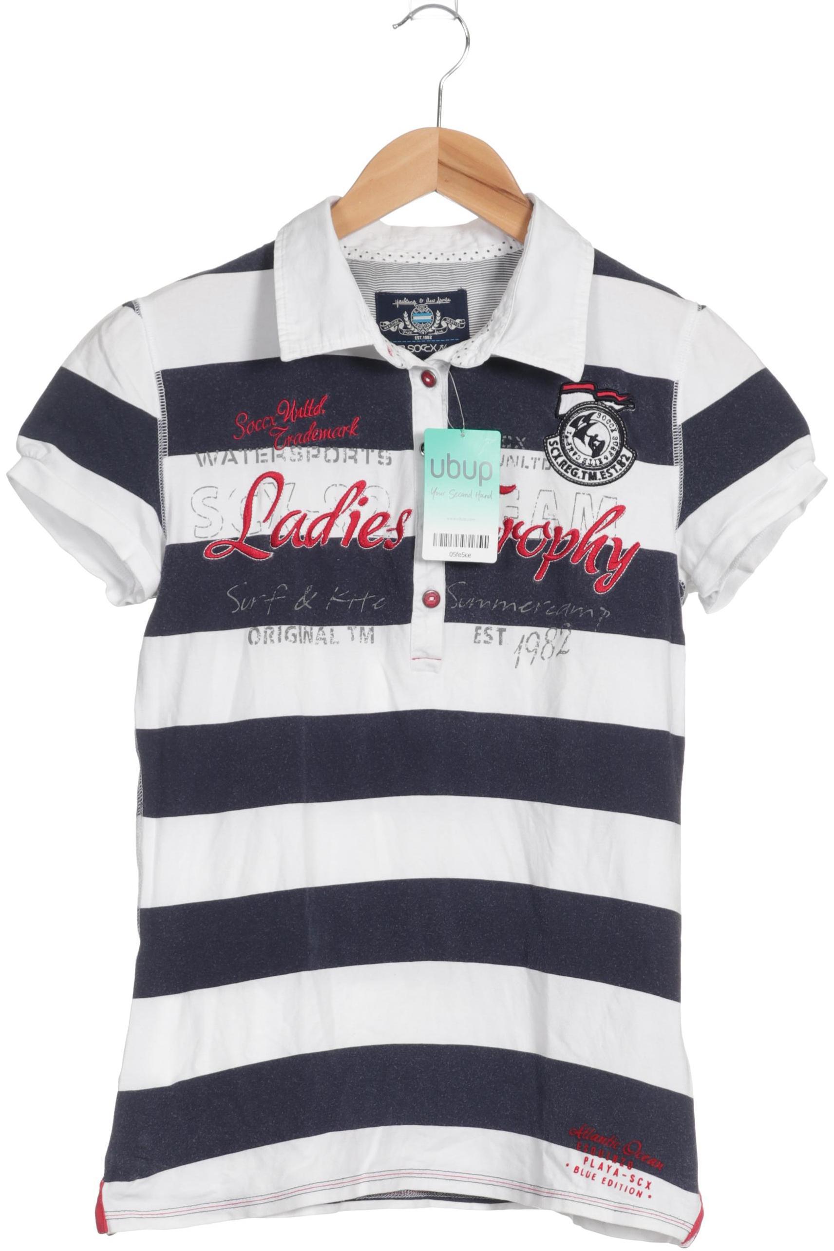 

Soccx Damen Poloshirt, weiß, Gr.