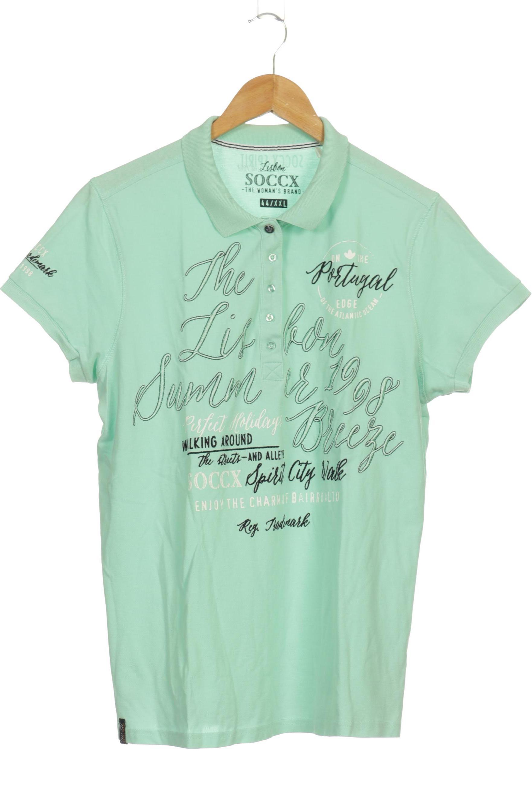 

Soccx Damen Poloshirt, blau, Gr.