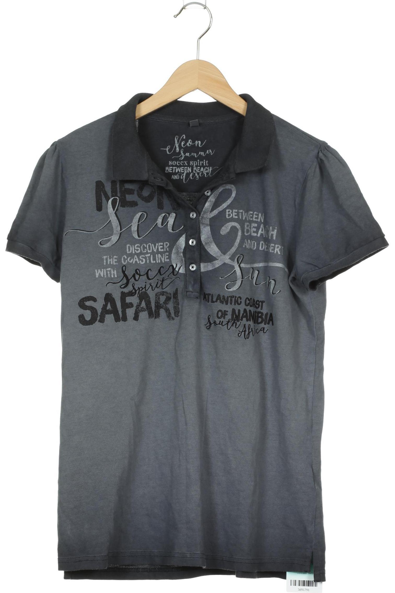 

Soccx Damen Poloshirt, grau, Gr. 38