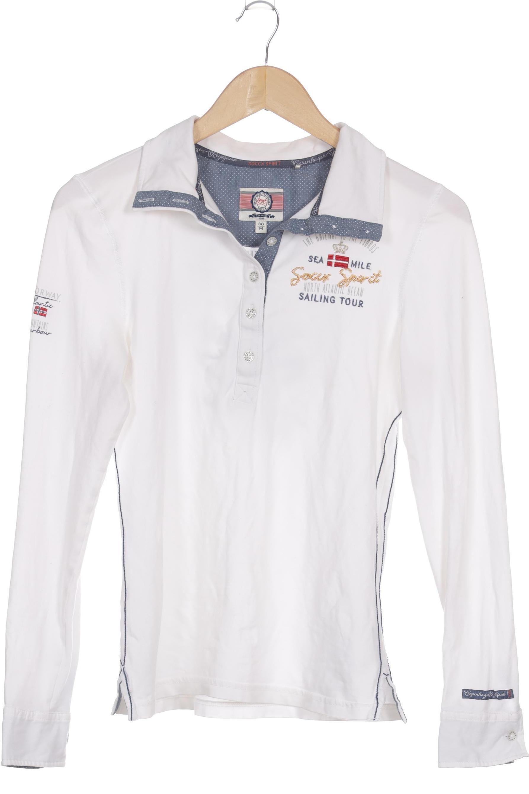 

Soccx Damen Poloshirt, weiß, Gr.