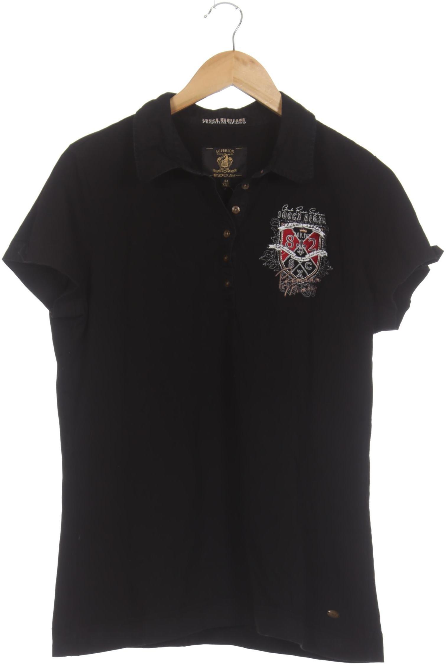 

Soccx Damen Poloshirt, schwarz, Gr.