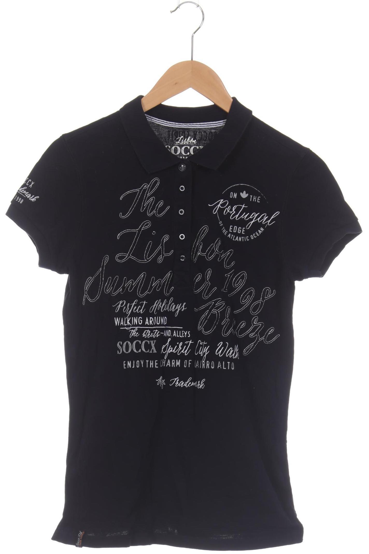 

Soccx Damen Poloshirt, blau, Gr. 38