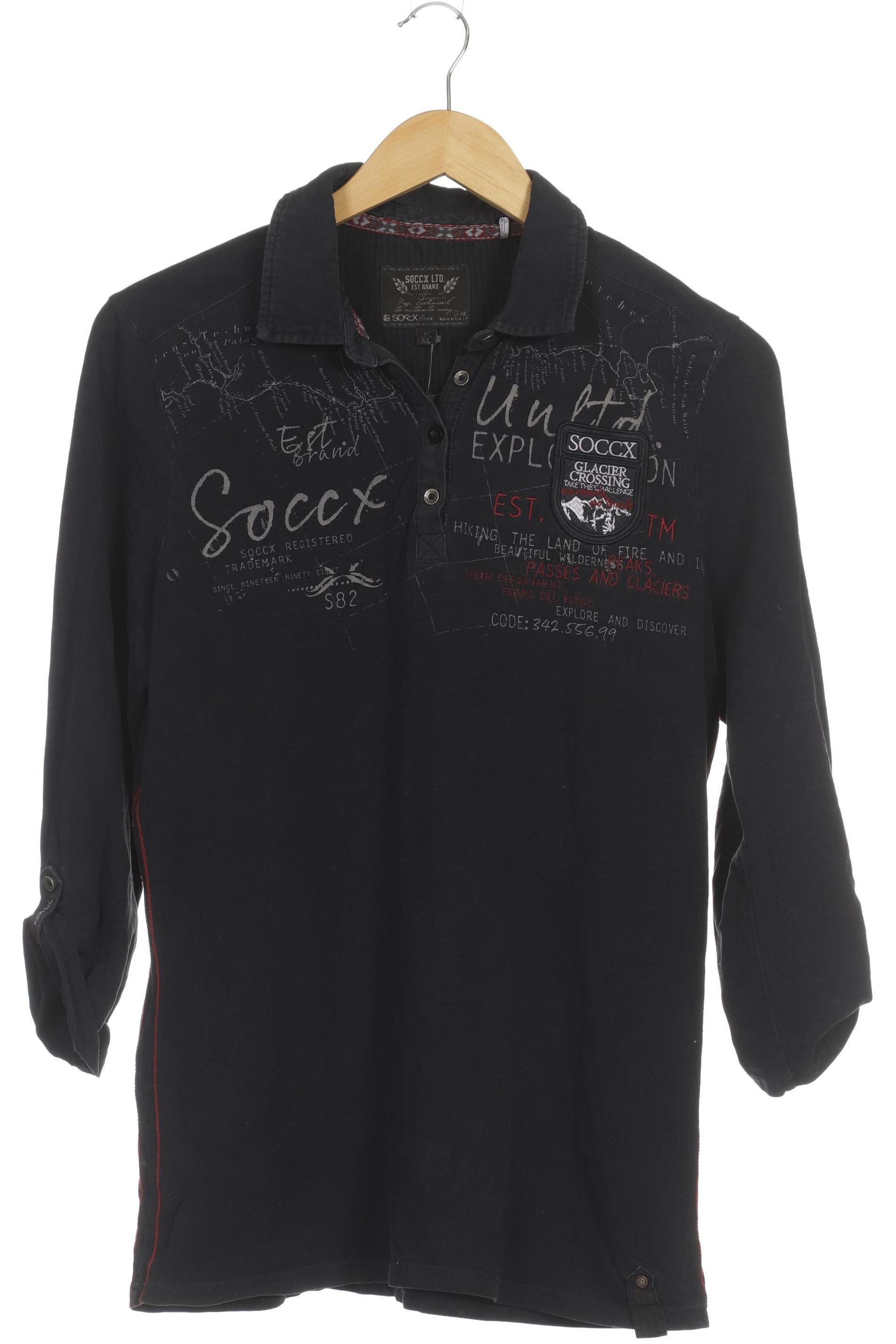 

Soccx Damen Poloshirt, blau, Gr. 42