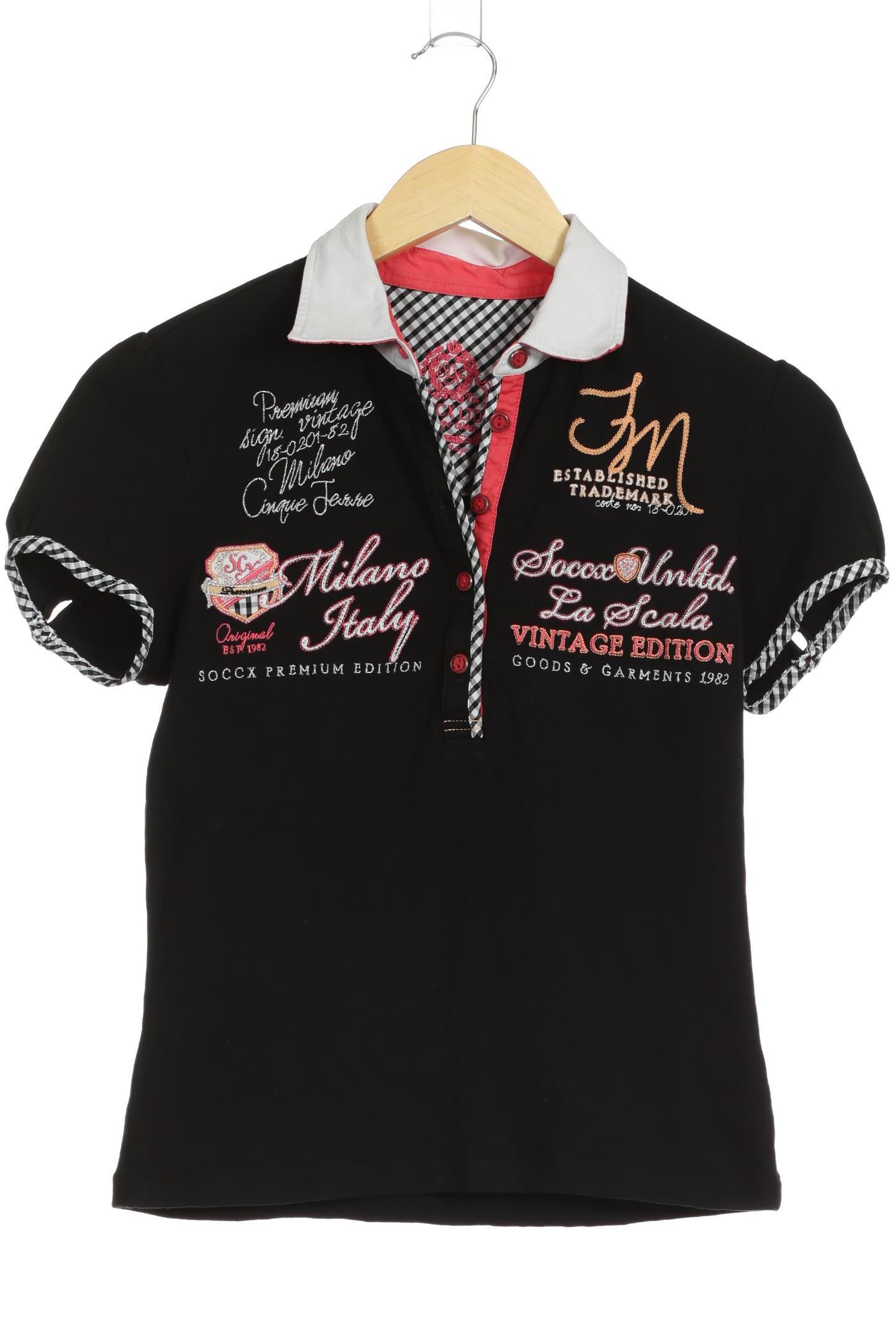 

Soccx Damen Poloshirt, schwarz, Gr.