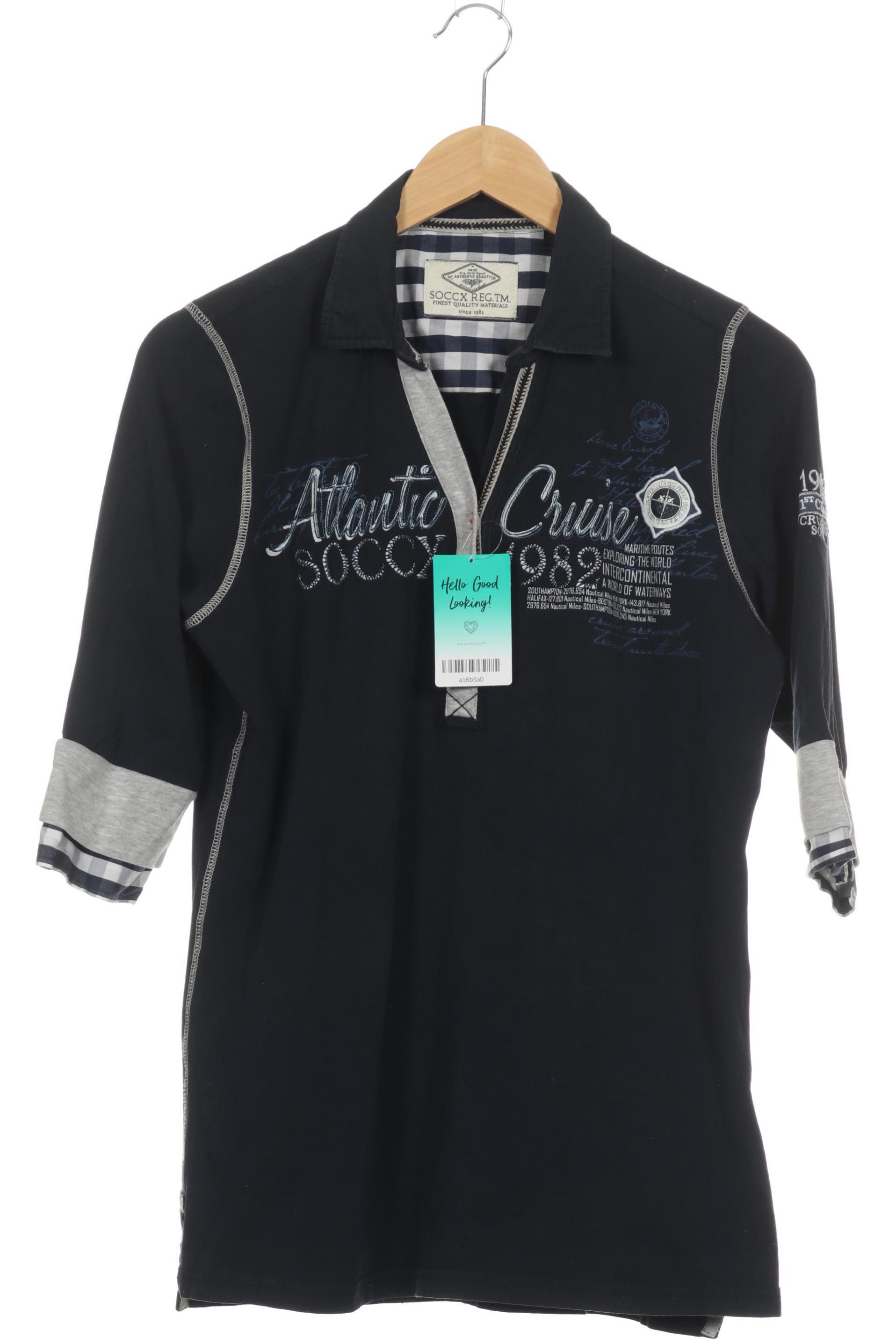 

Soccx Damen Poloshirt, blau, Gr.