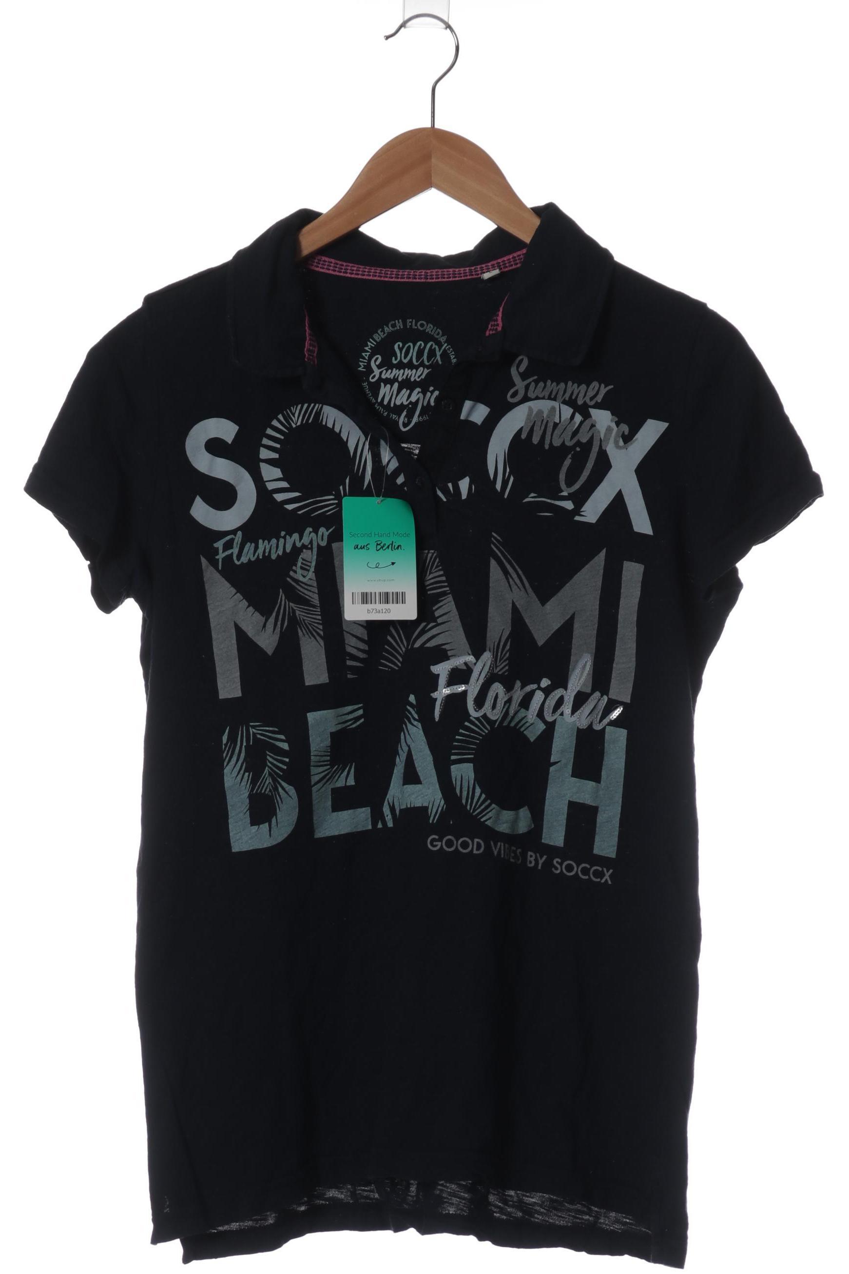 

Soccx Damen Poloshirt, blau, Gr.