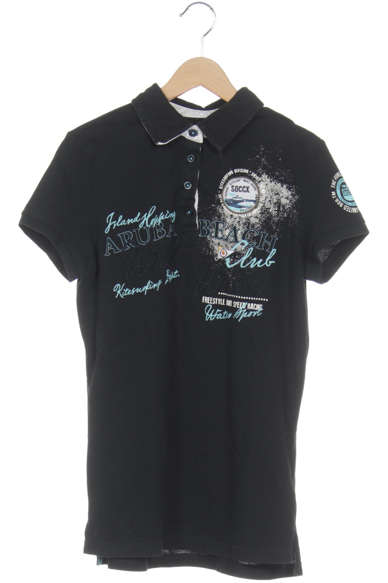 

Soccx Damen Poloshirt, schwarz, Gr. 38