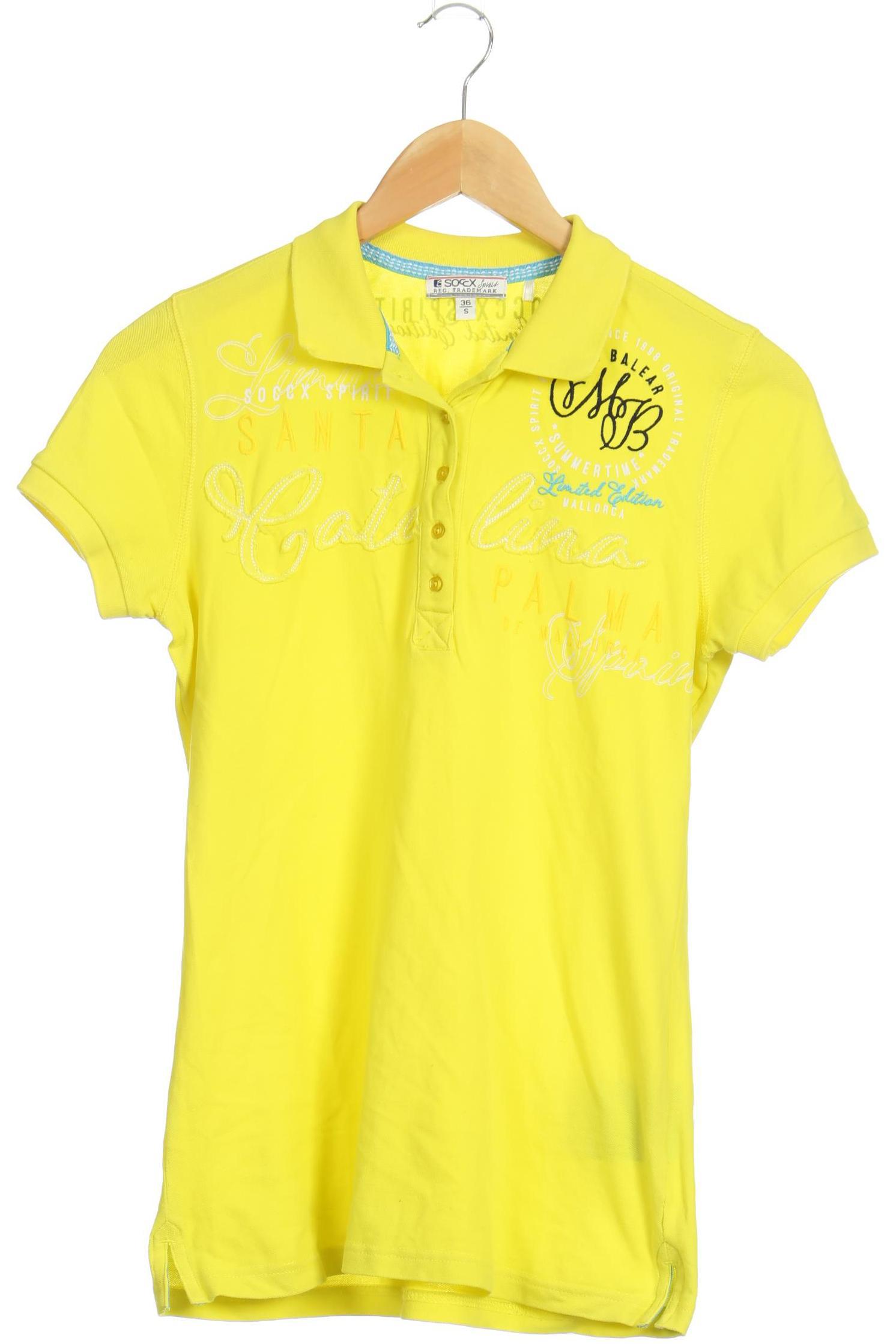 

Soccx Damen Poloshirt, gelb, Gr.