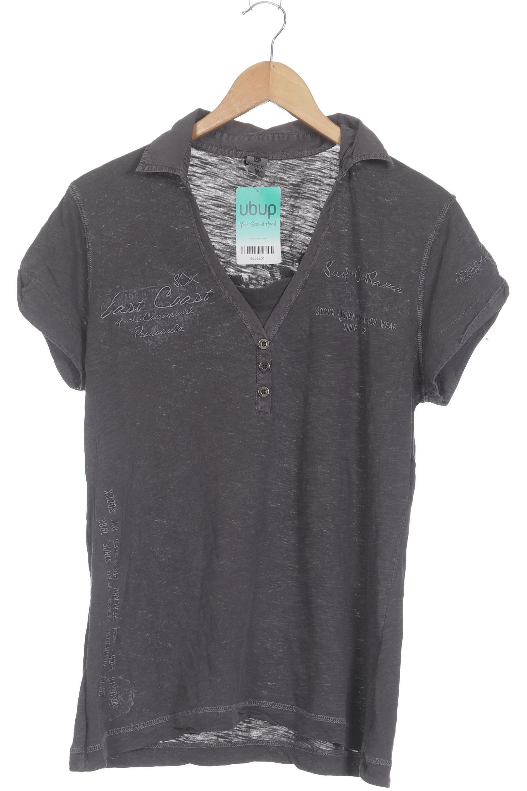 

Soccx Damen Poloshirt, grau, Gr.