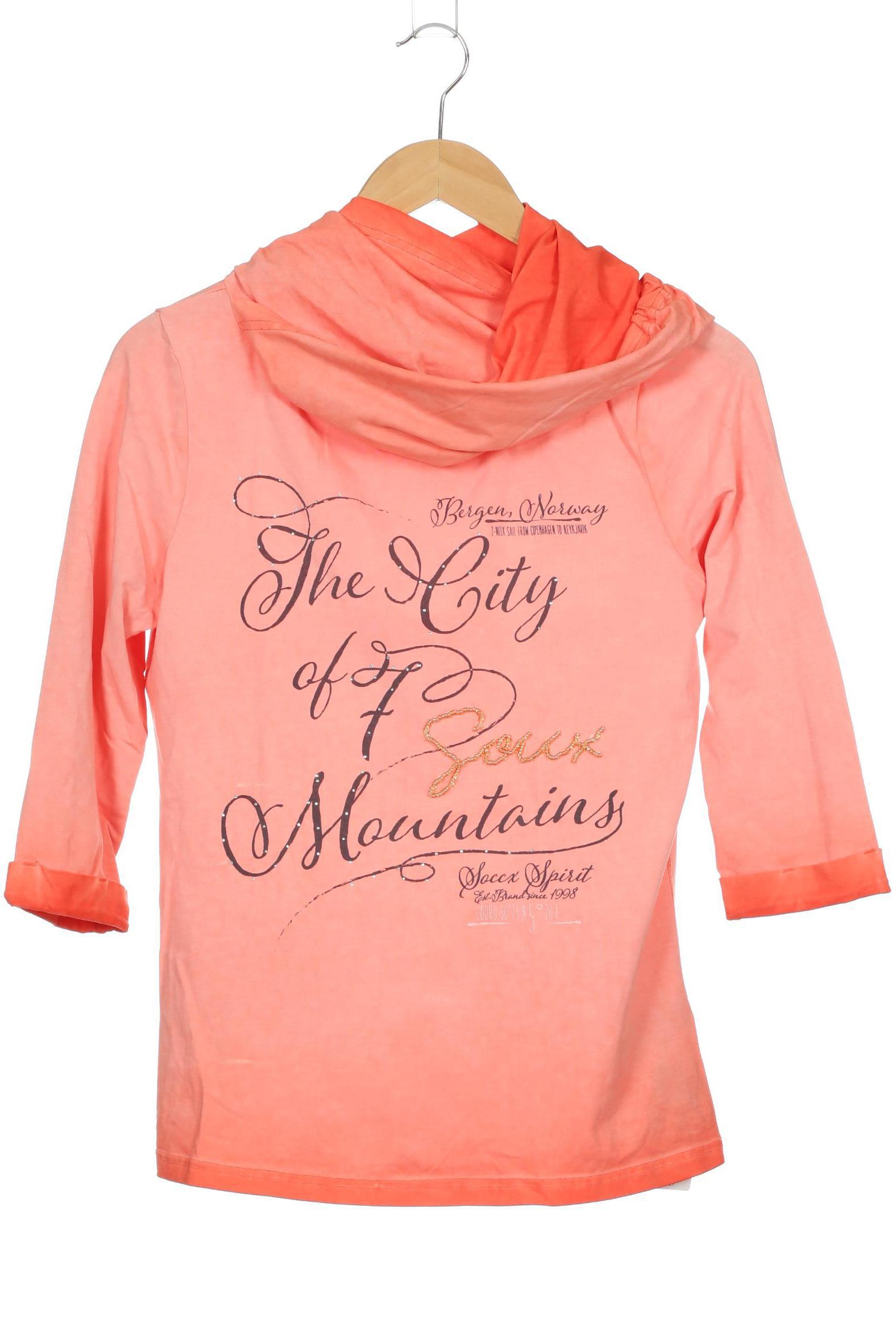 

Soccx Damen Kapuzenpullover, orange, Gr.