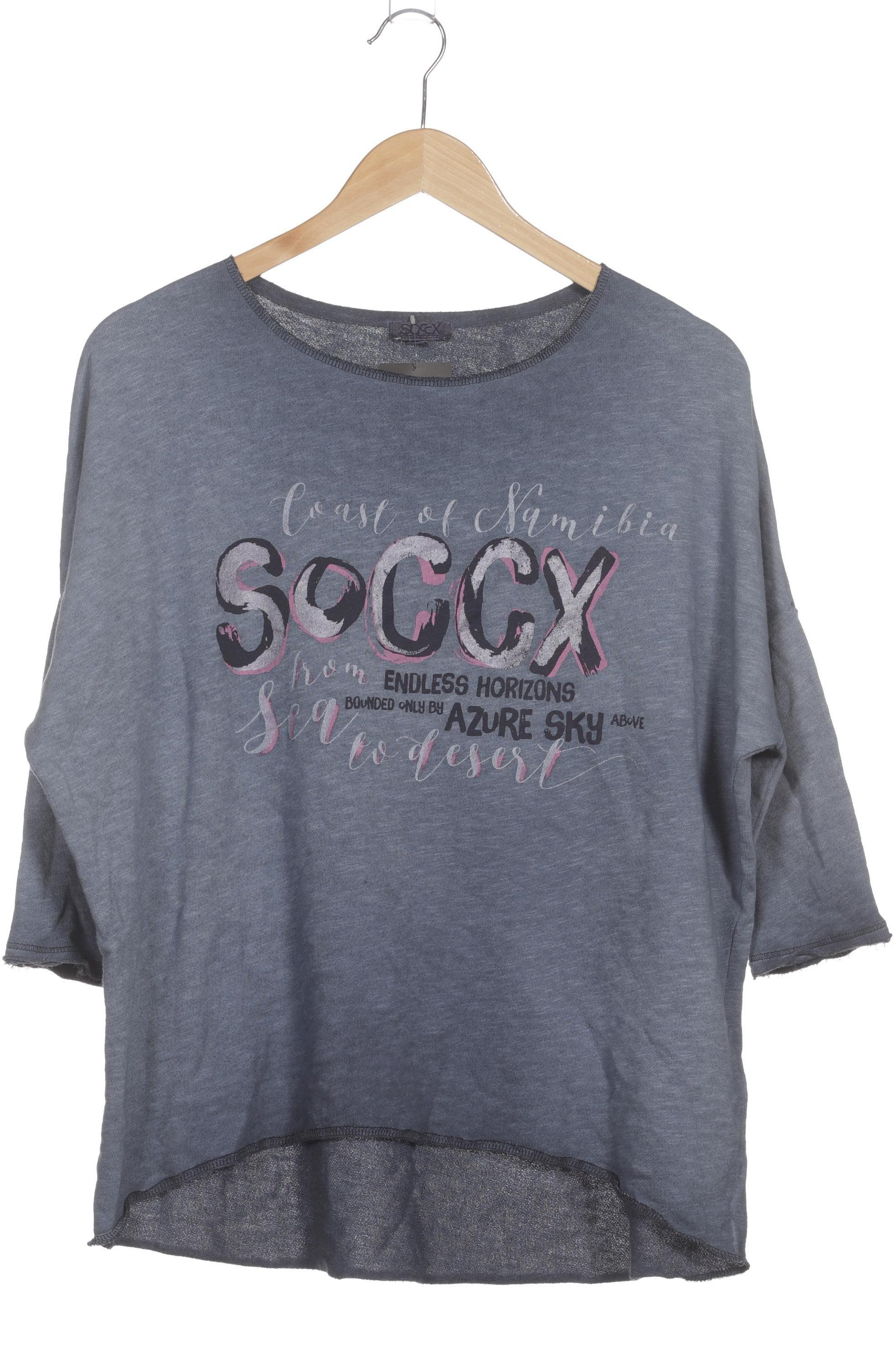 

Soccx Damen Pullover, blau, Gr.