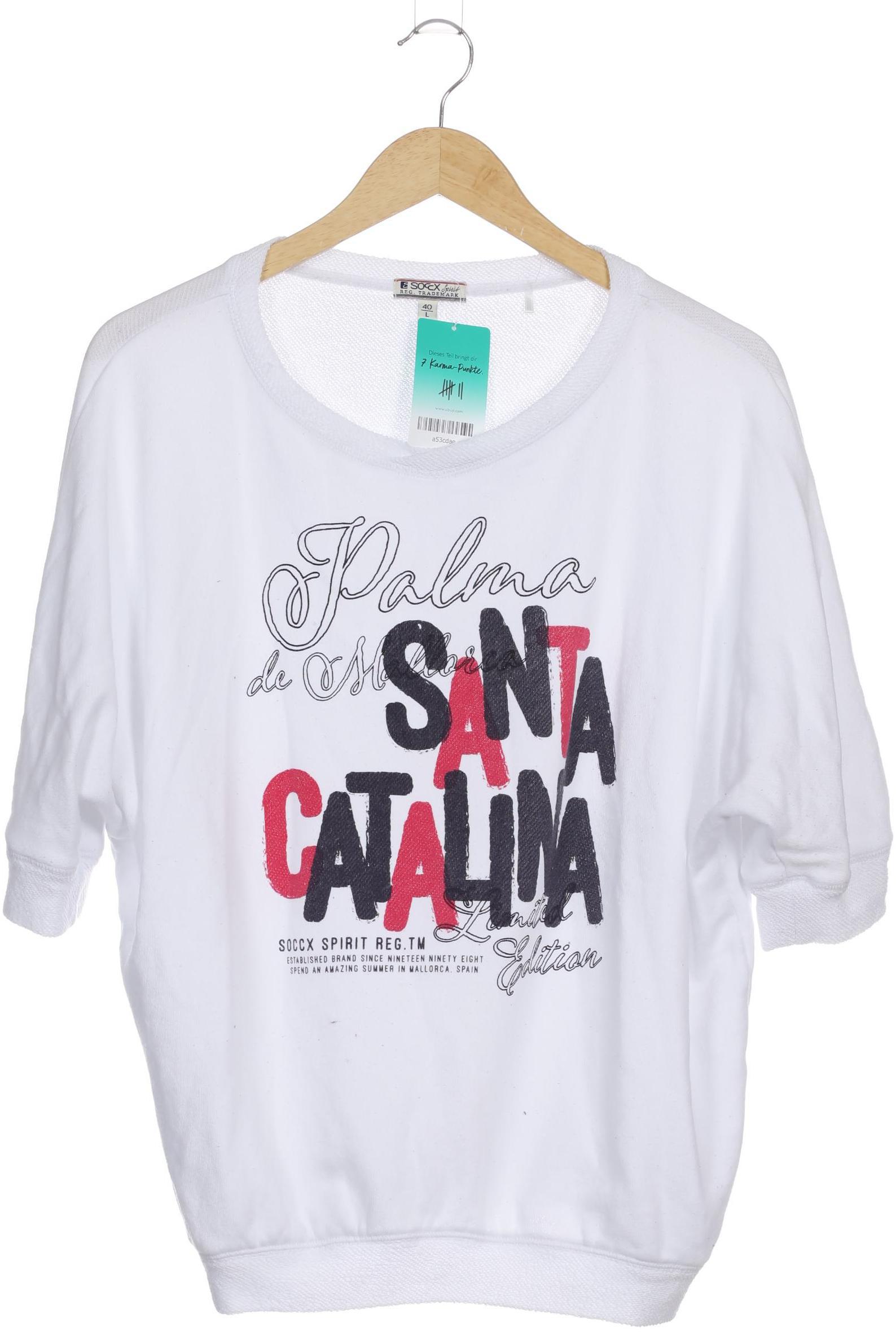 

Soccx Damen Pullover, weiß, Gr. 40