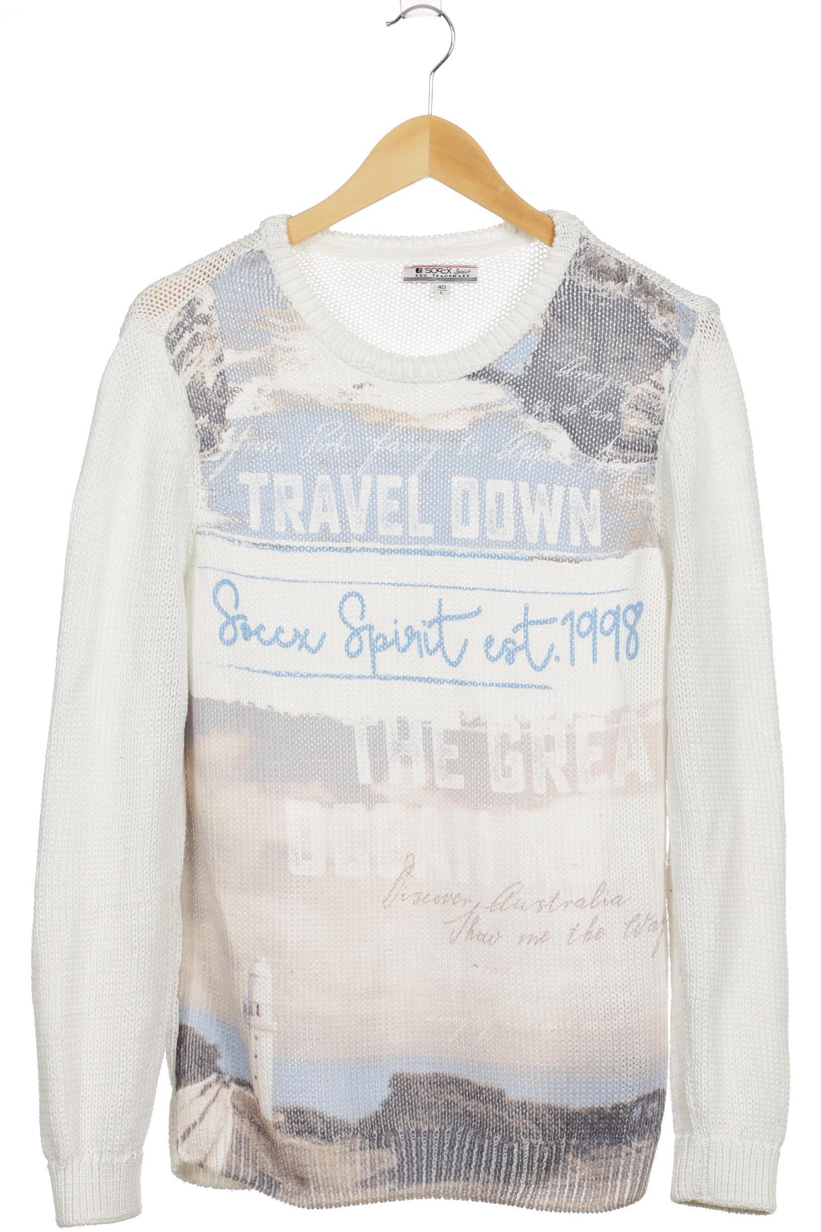 

Soccx Damen Pullover, weiß, Gr.