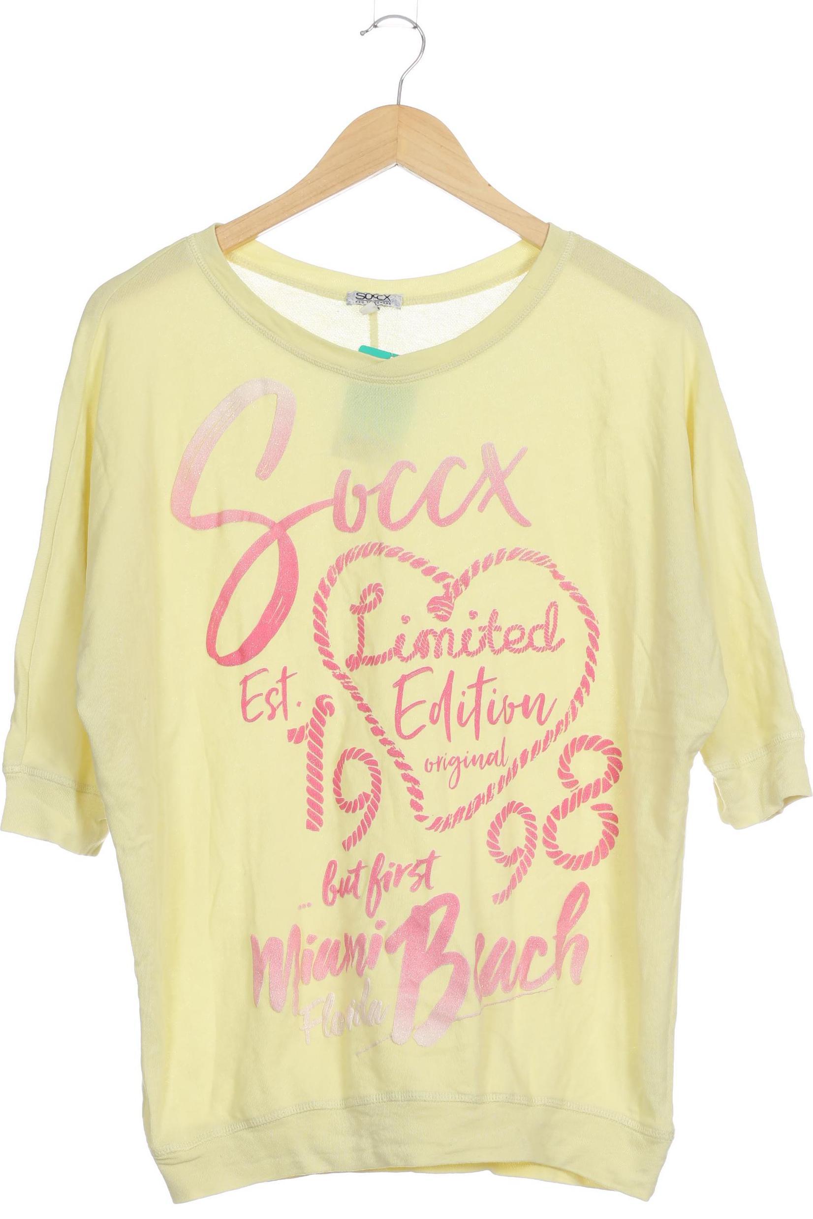 

Soccx Damen Pullover, gelb, Gr. 36