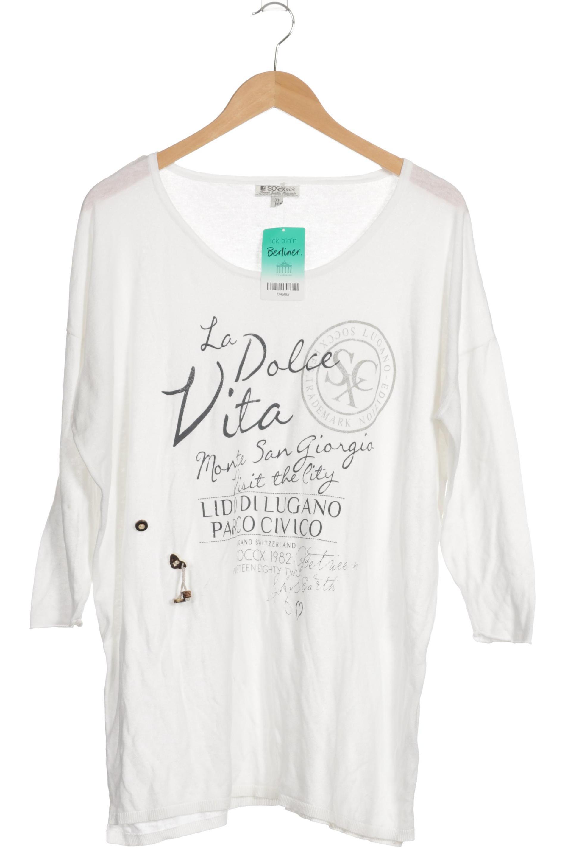 

Soccx Damen Pullover, weiß, Gr.