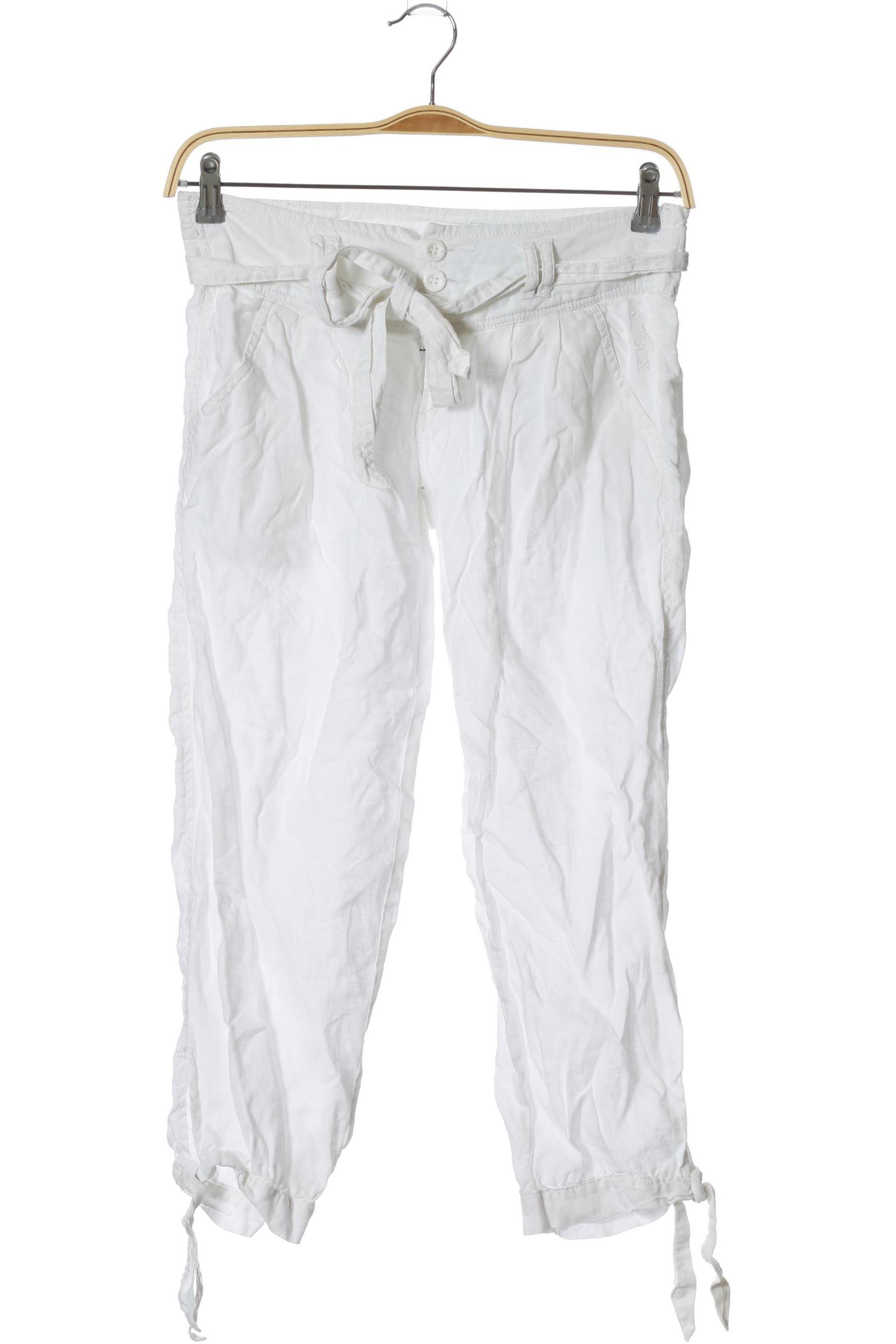 

Soccx Damen Stoffhose, weiß, Gr.
