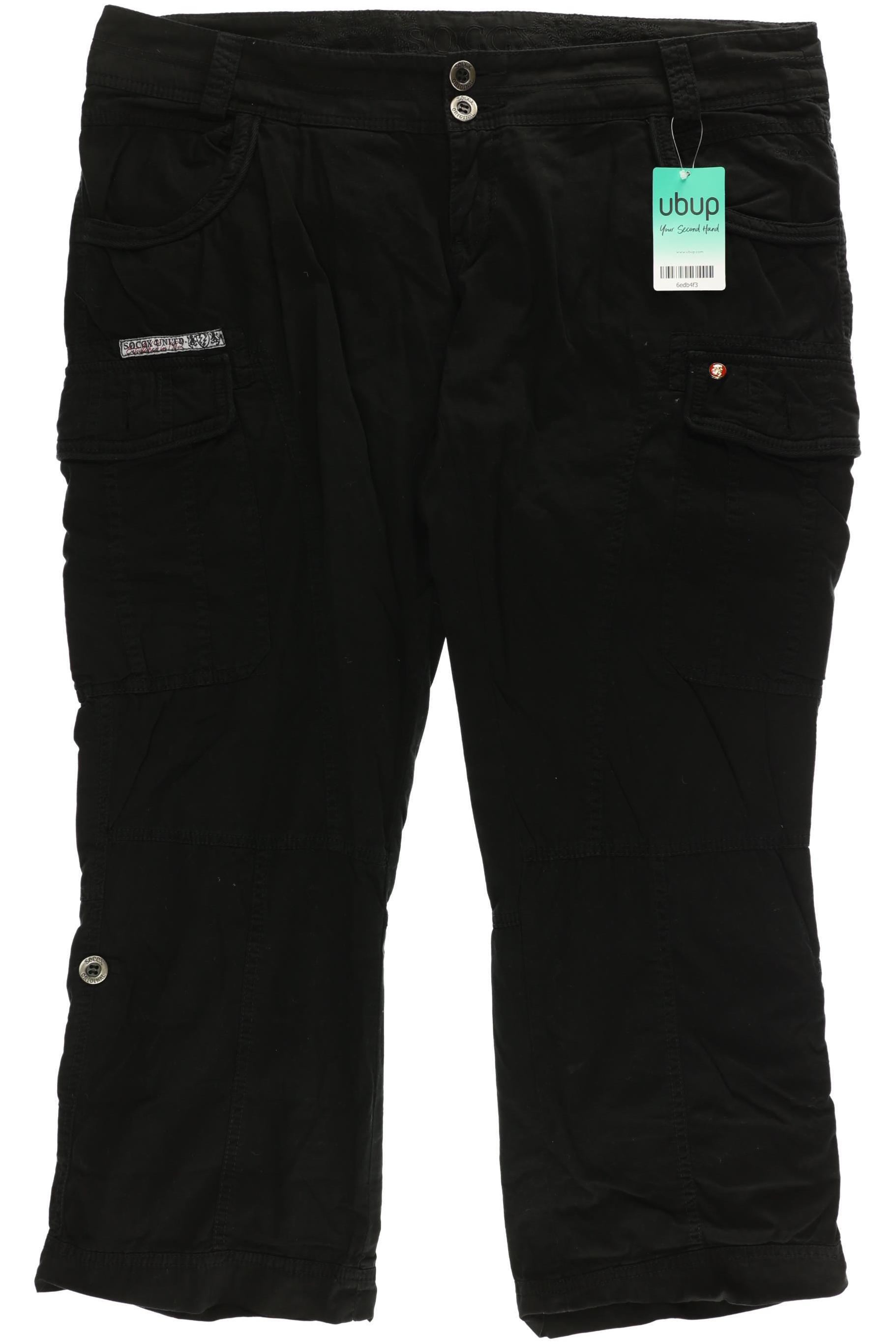 

Soccx Damen Stoffhose, schwarz, Gr.