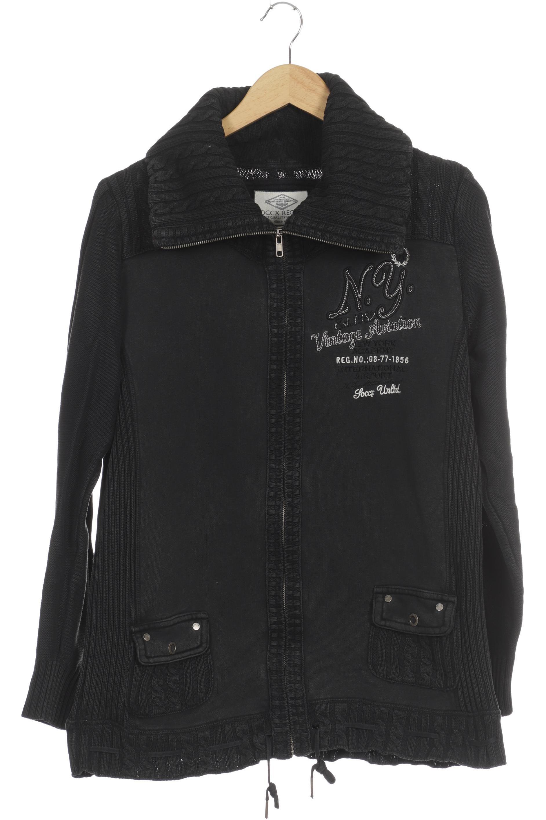 

Soccx Damen Strickjacke, schwarz, Gr.