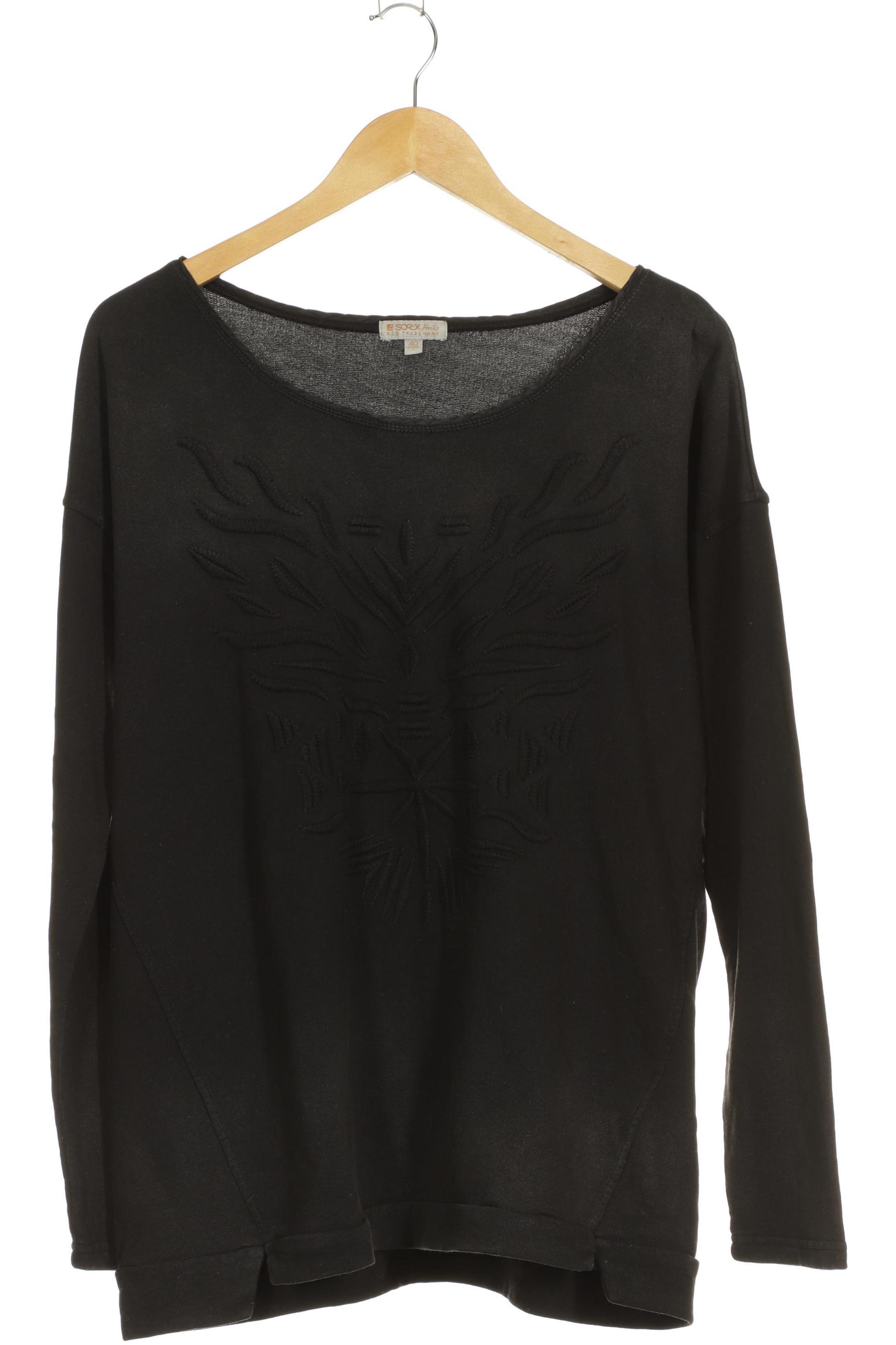 

Soccx Damen Sweatshirt, schwarz, Gr. 40